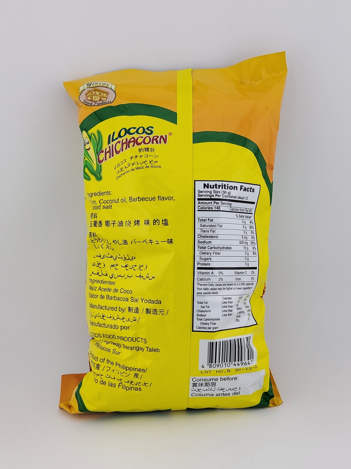 Ilocos Chichacorn BBQ 350g