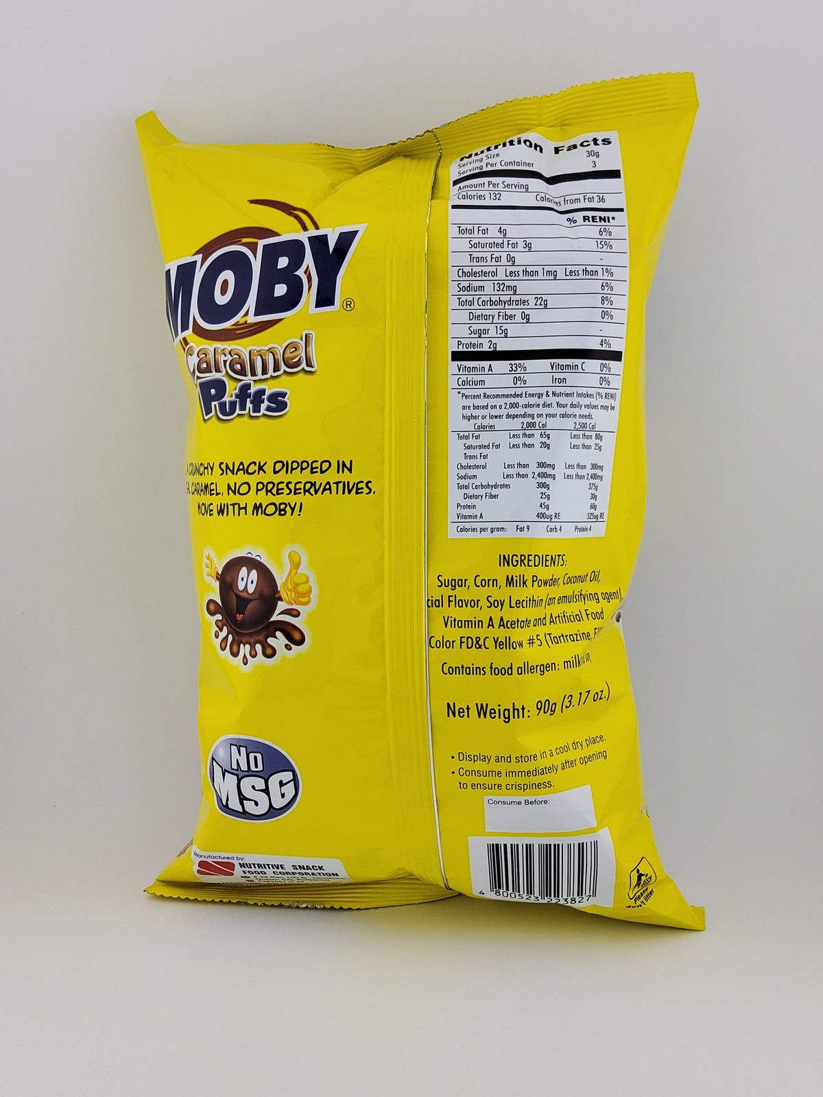 Nutri Snack Moby Caramel Puff 3.17 oz | 90 g