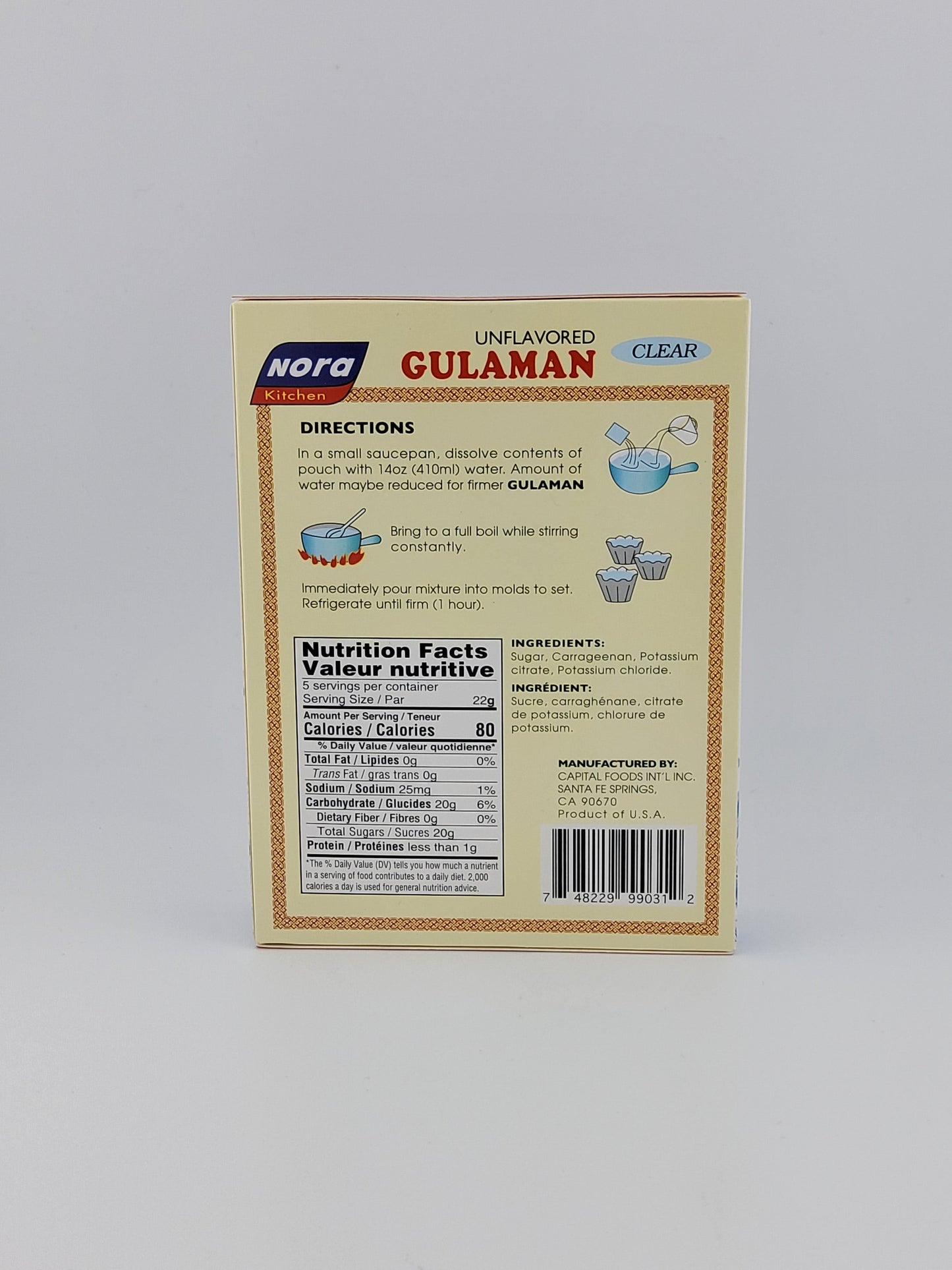 Nora Gulaman Clear 90 g