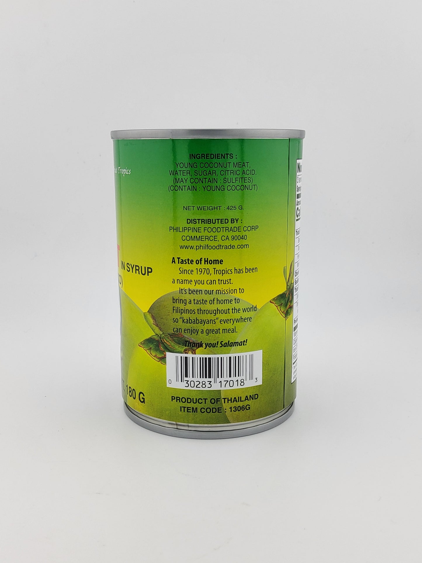 Tropics Shredded Young Coconut Meat Strip 425 g