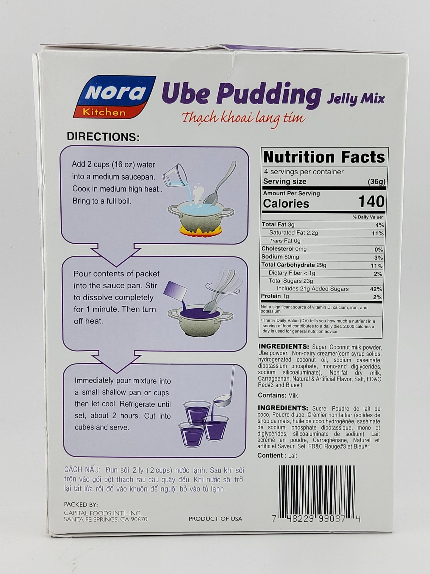 Nora Ube Pudding 5 oz