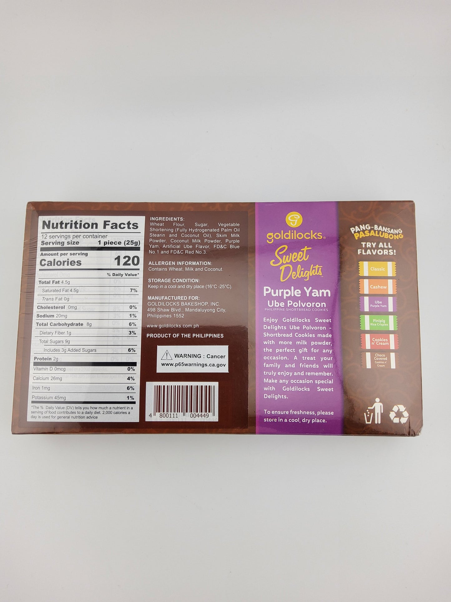 Goldilocks SD Polvoron Ube