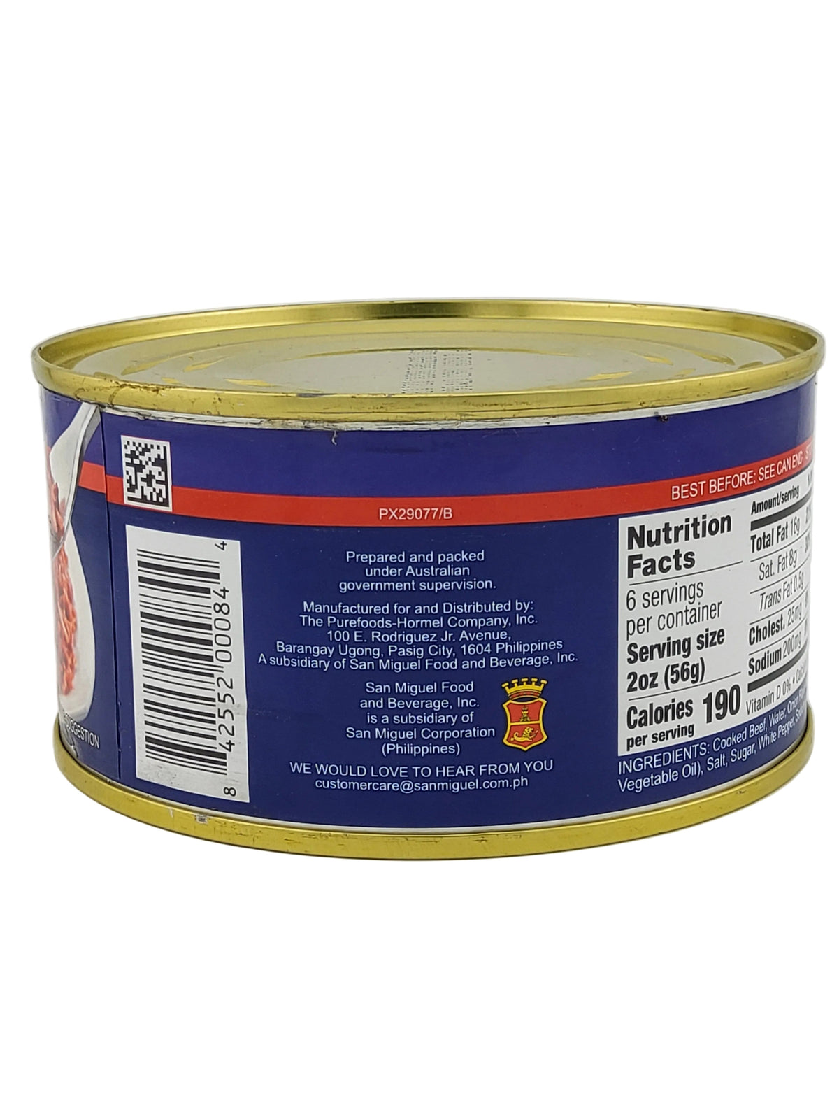 San Miguel Purefoods Corned Beef 12ozA