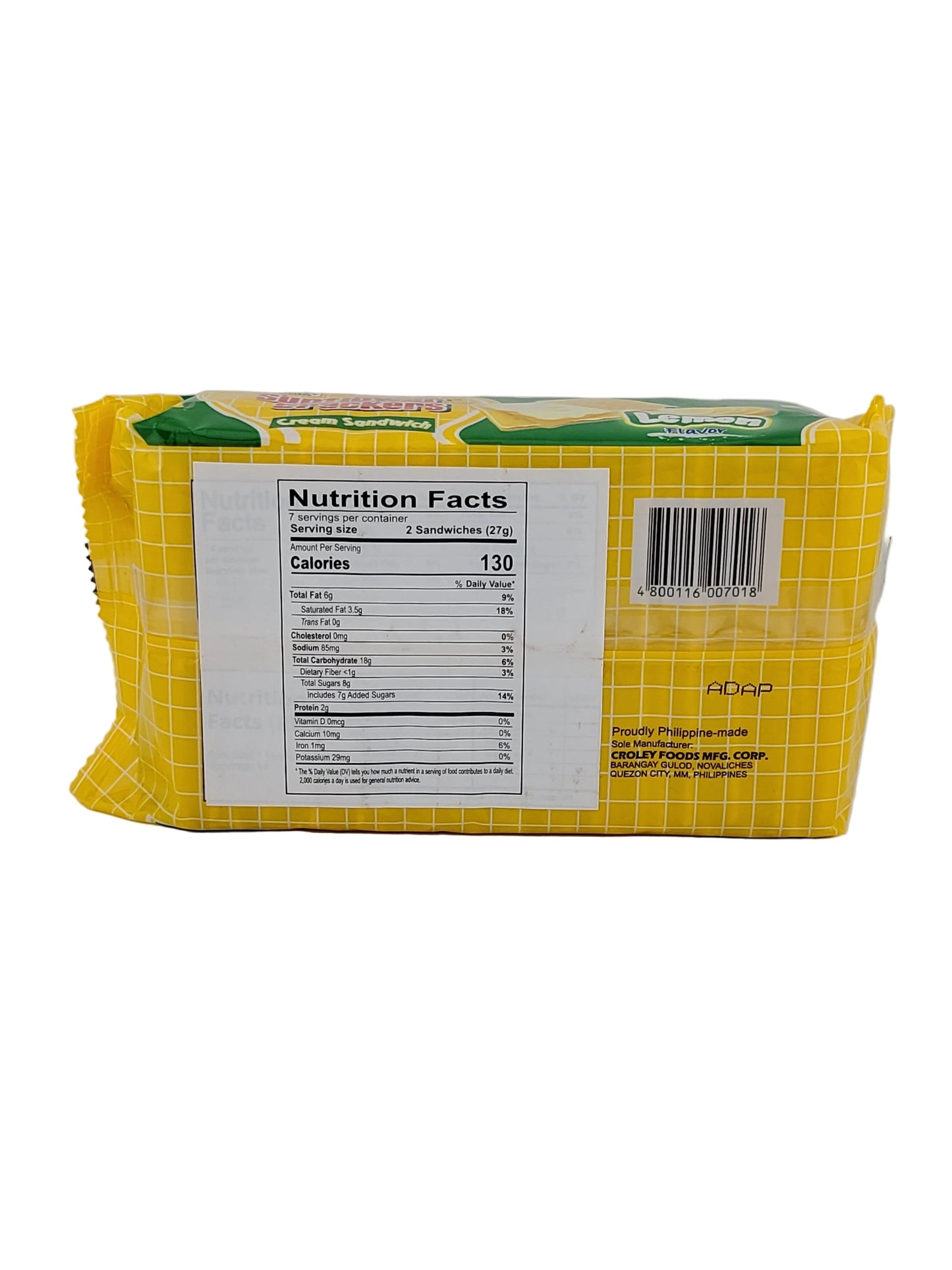 Sunflower Crackers Lemon 6.7oz