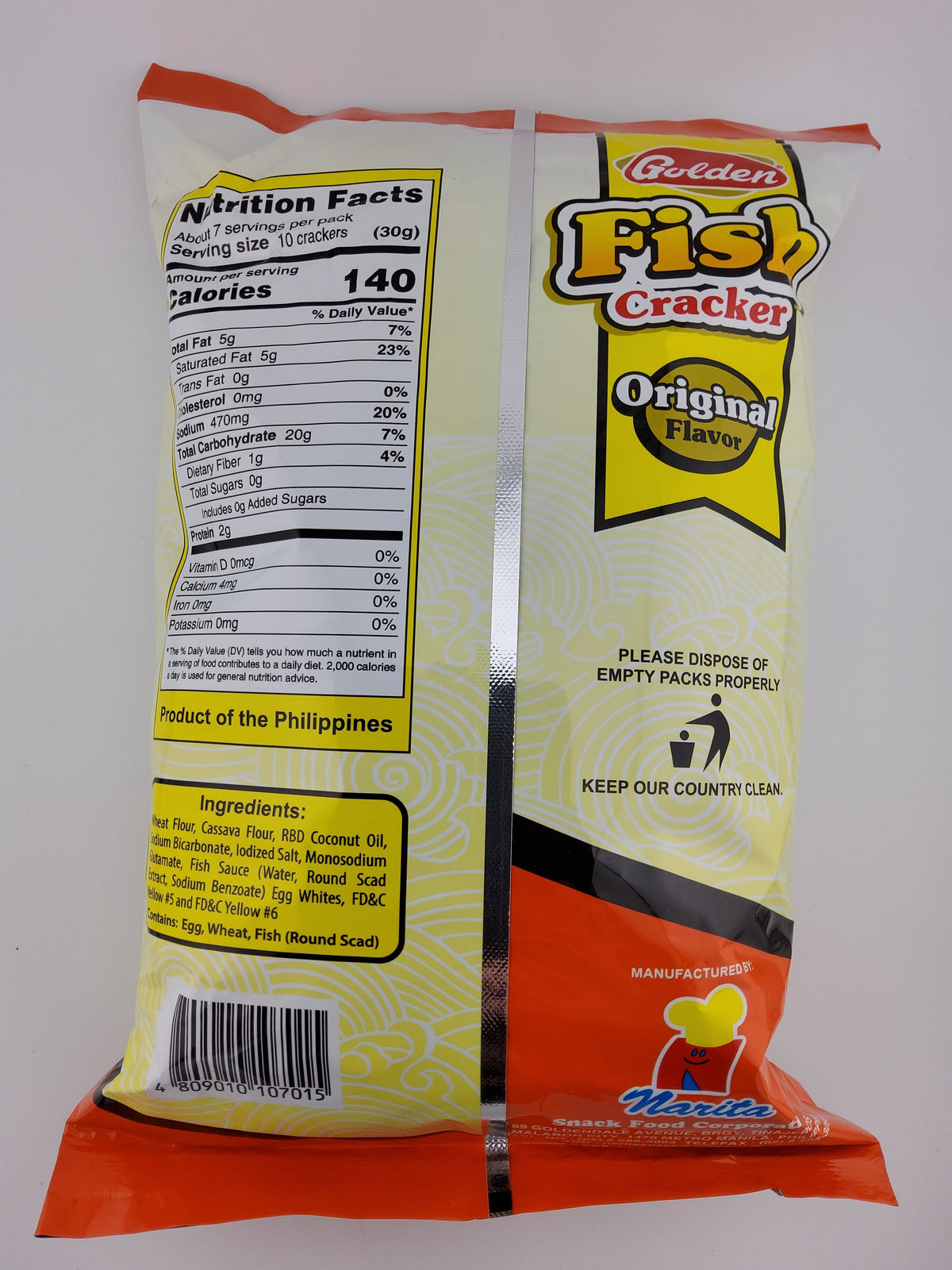 Golden Fish Crackers 7.05 oz