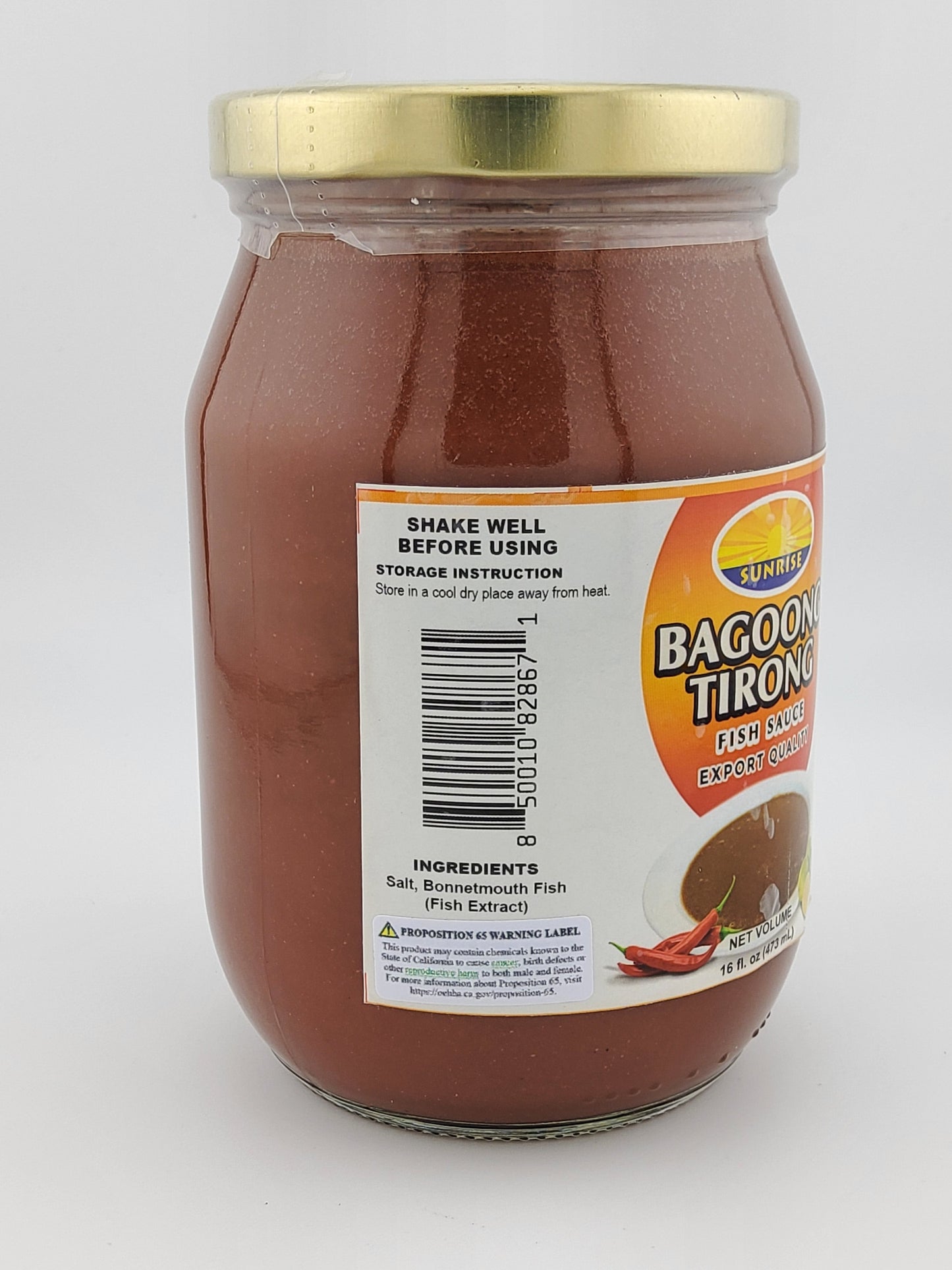 Sunrise Bagoong Tirong 473 mL