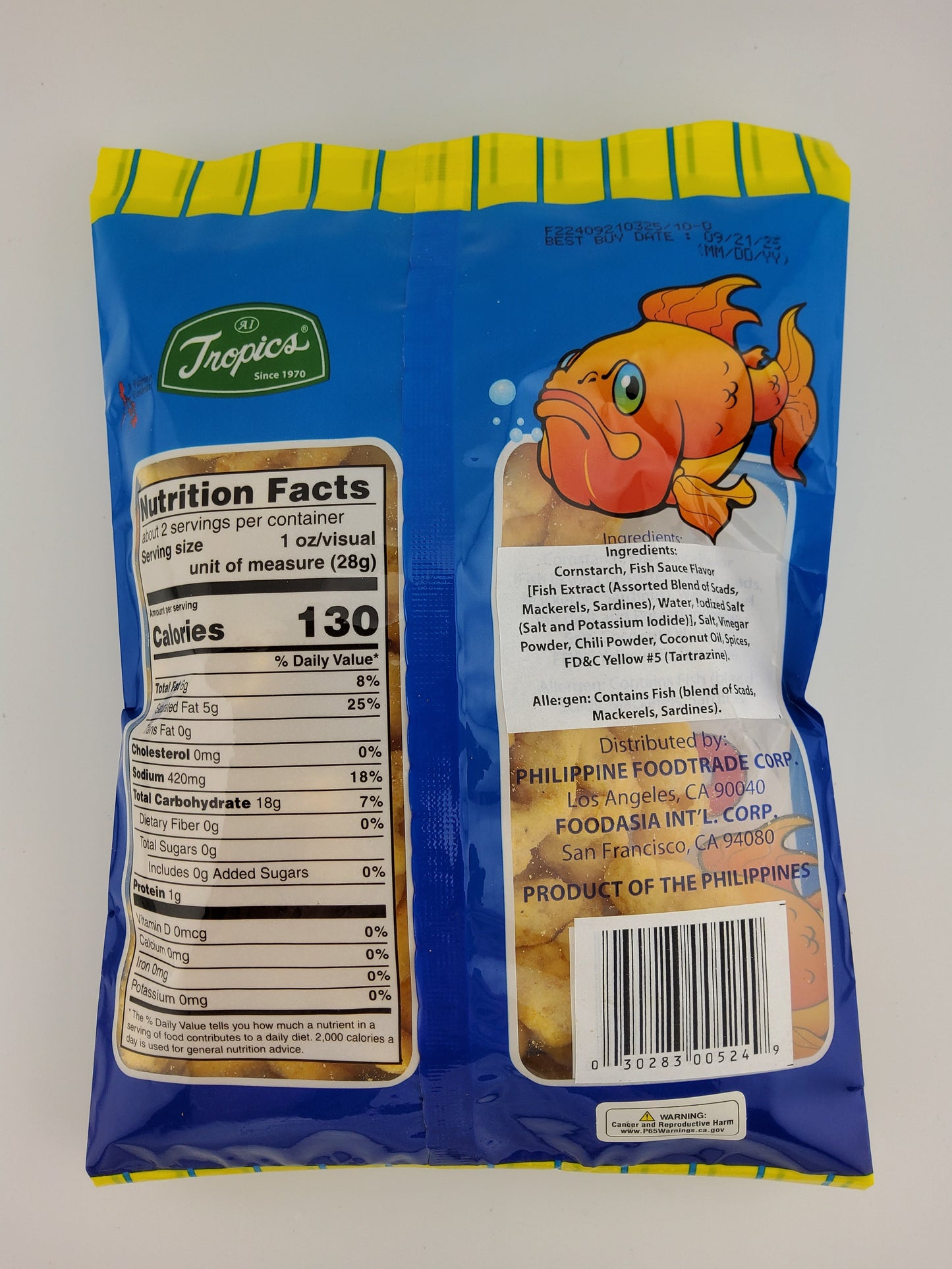 Tropics Fish Crackers S&V 65g