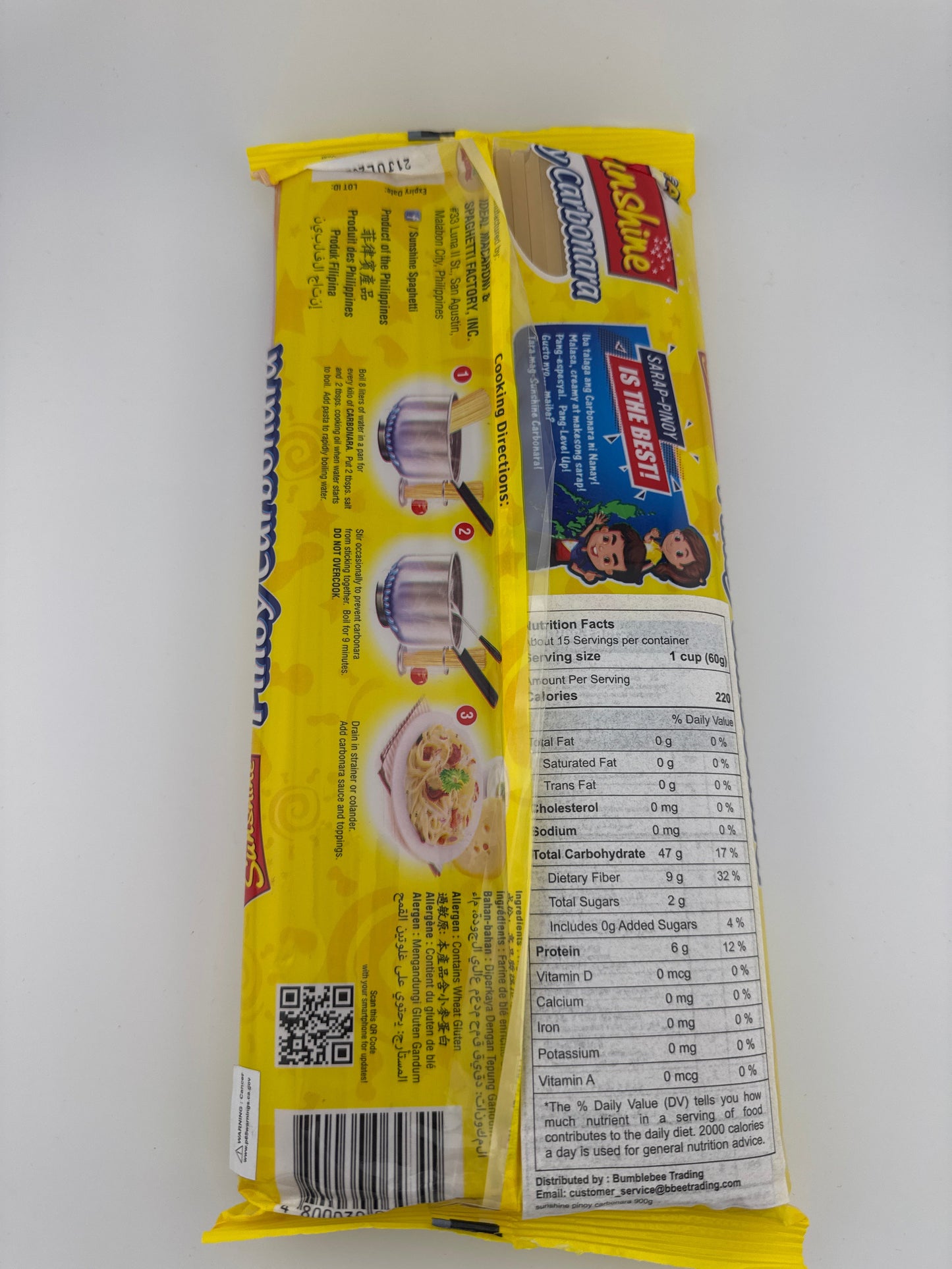 Sunshine Pinoy carbonara 900g