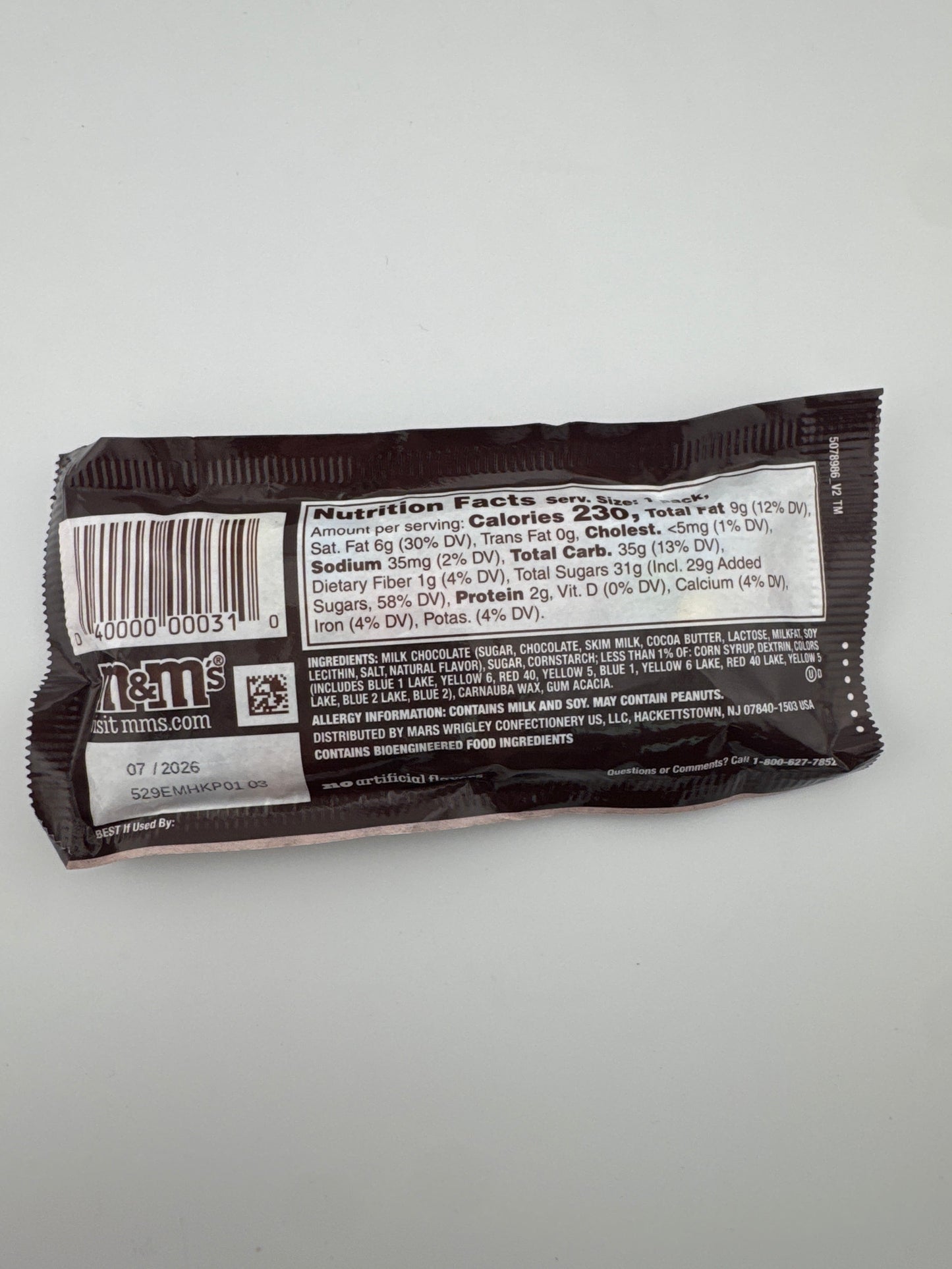 M&M's Milk Chocolate 1.69 oz