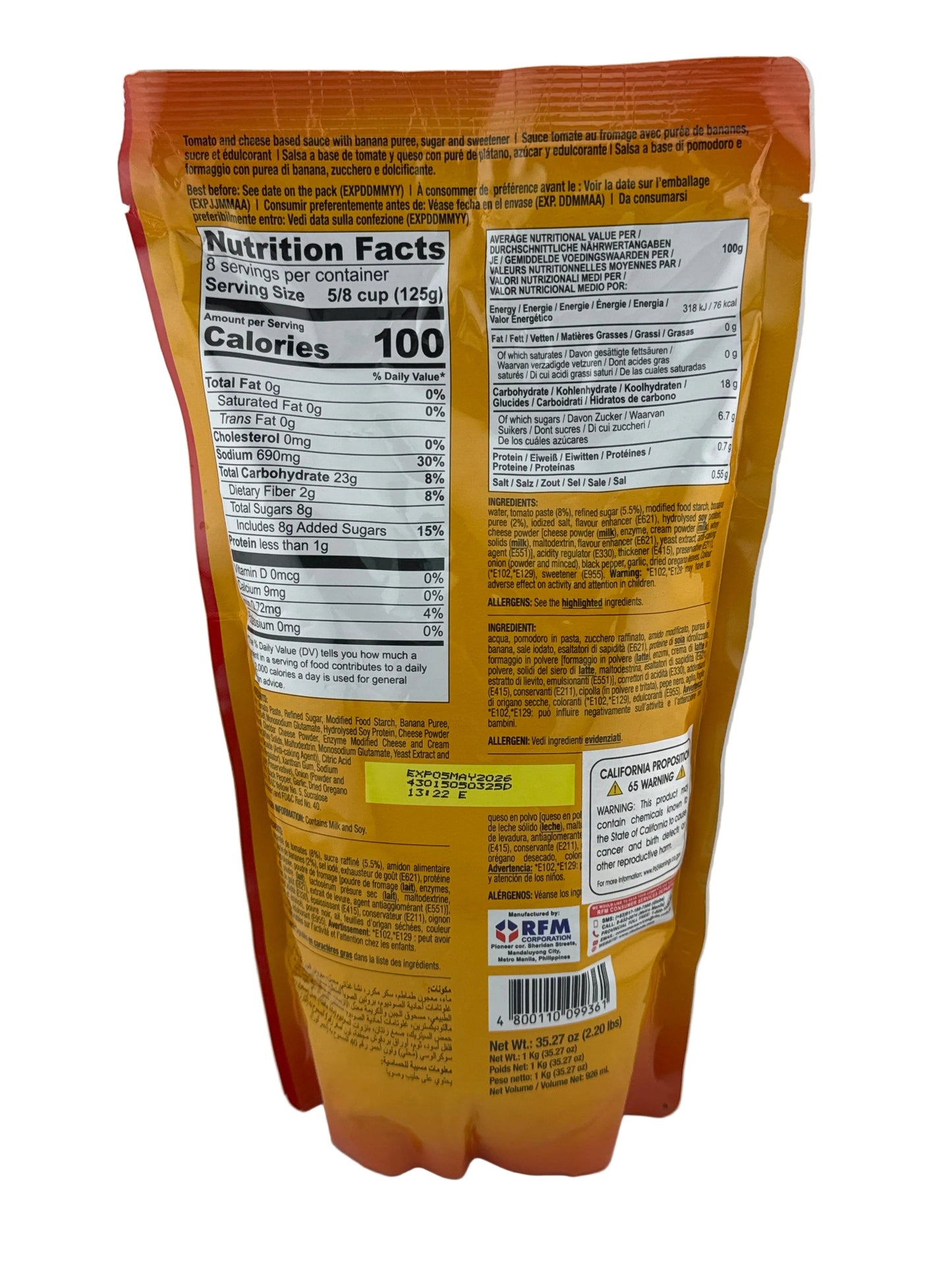 White King Fiesta Spaghetti Sauce w/ Banana Ketchup 1kg