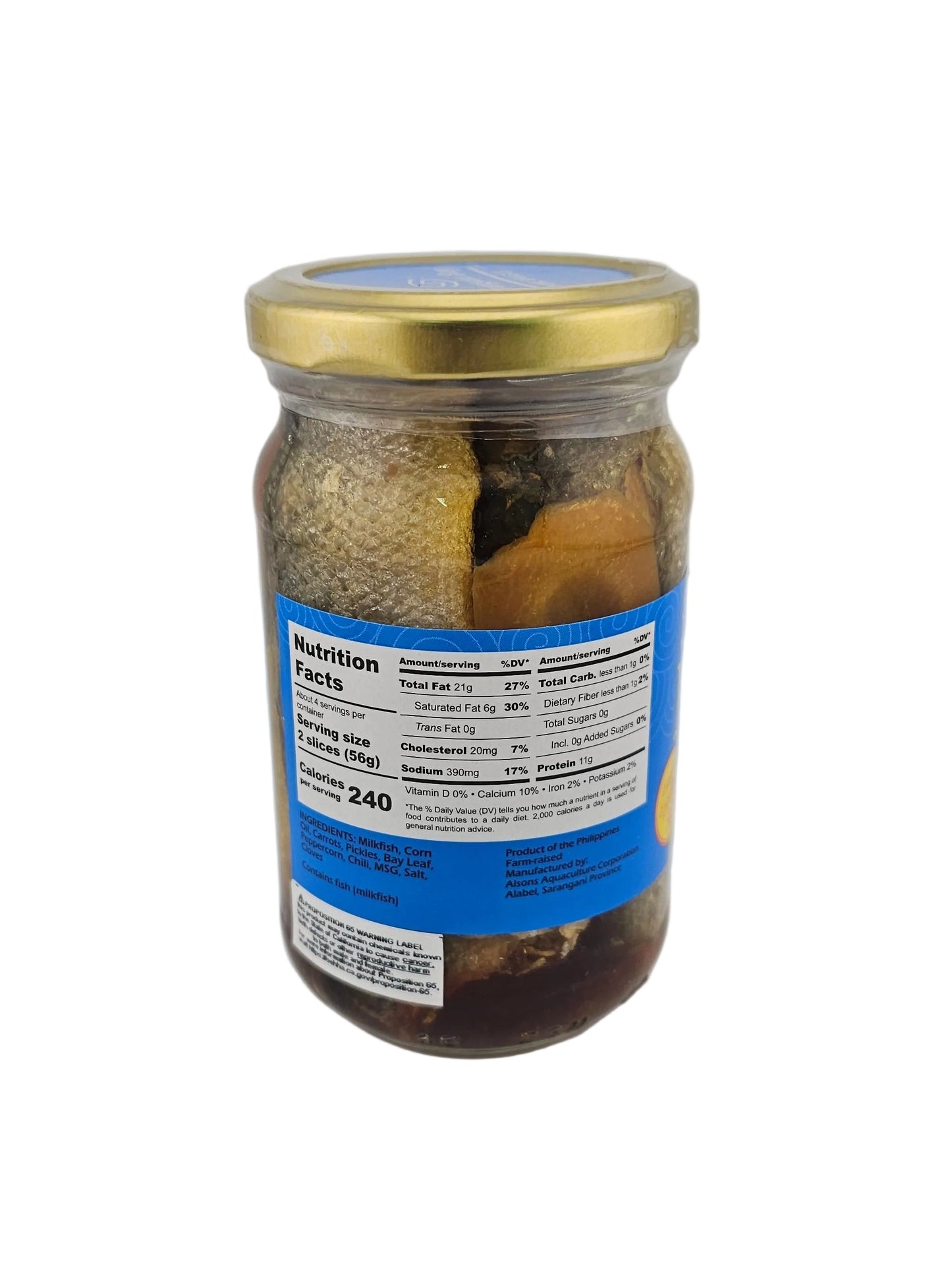 Sarangani Bay Milkfish in Oil 215g - Reg