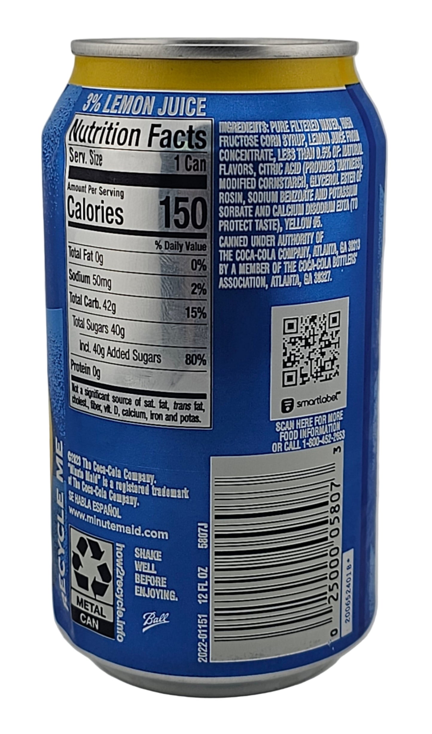 Minute Maid Lemonade 12 oz