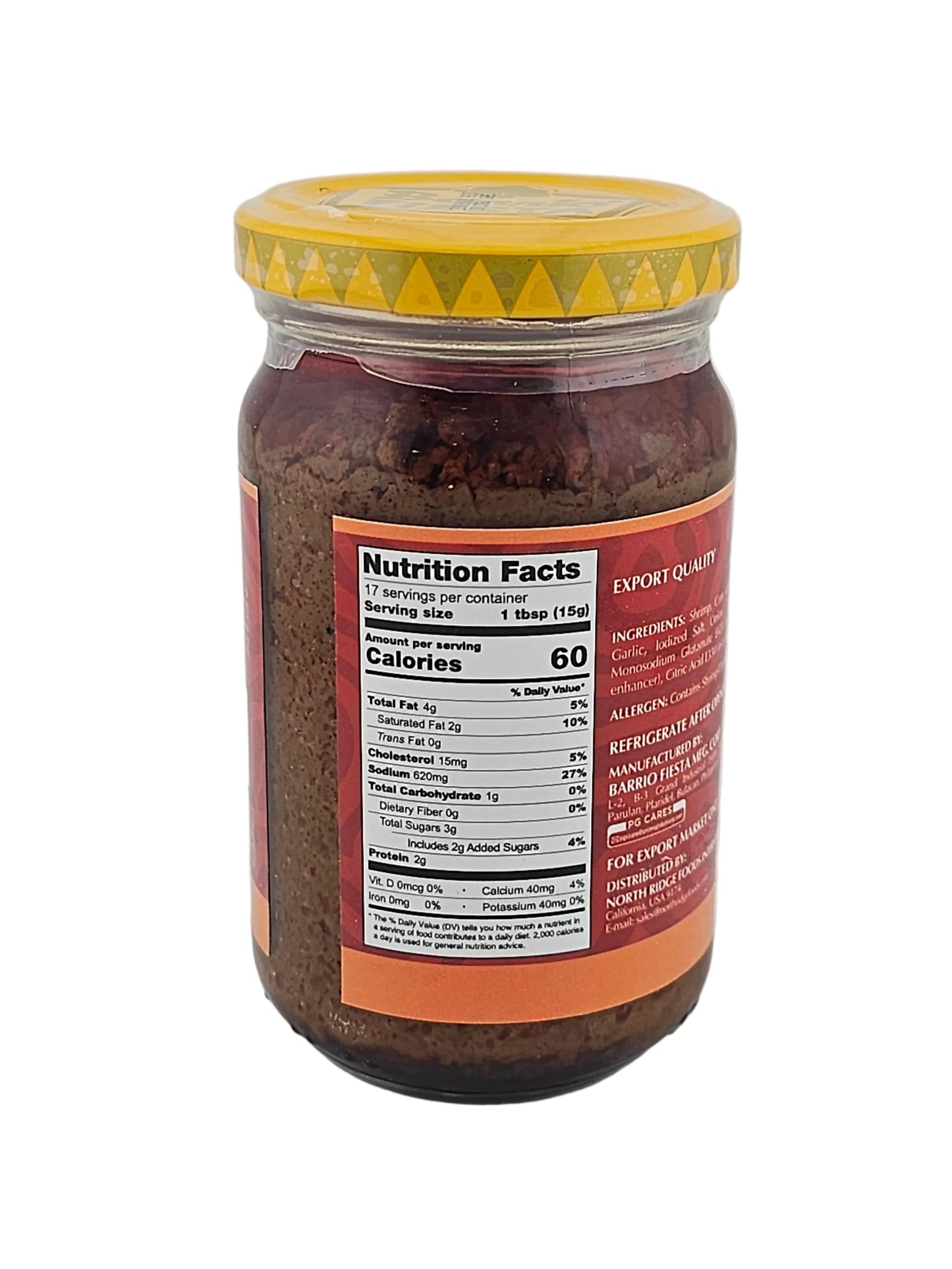 Barrio Fiesta Bagoong Hipon 8.8 oz Sweet