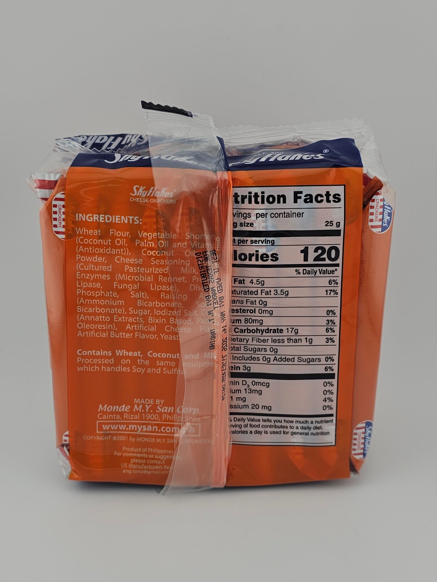 Skyflakes Crackers Cheese 250g
