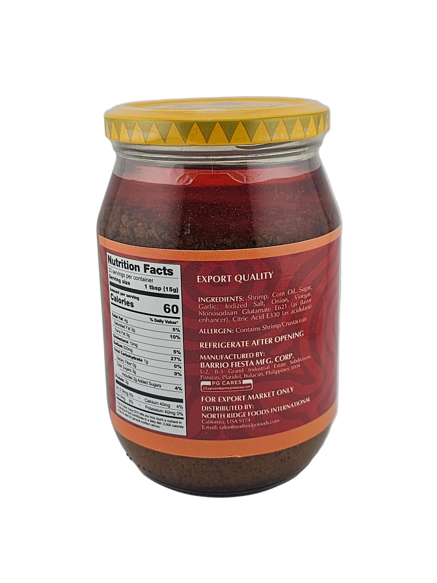 Barrio Fiesta Bagoong Hipon 17.6 Sweet