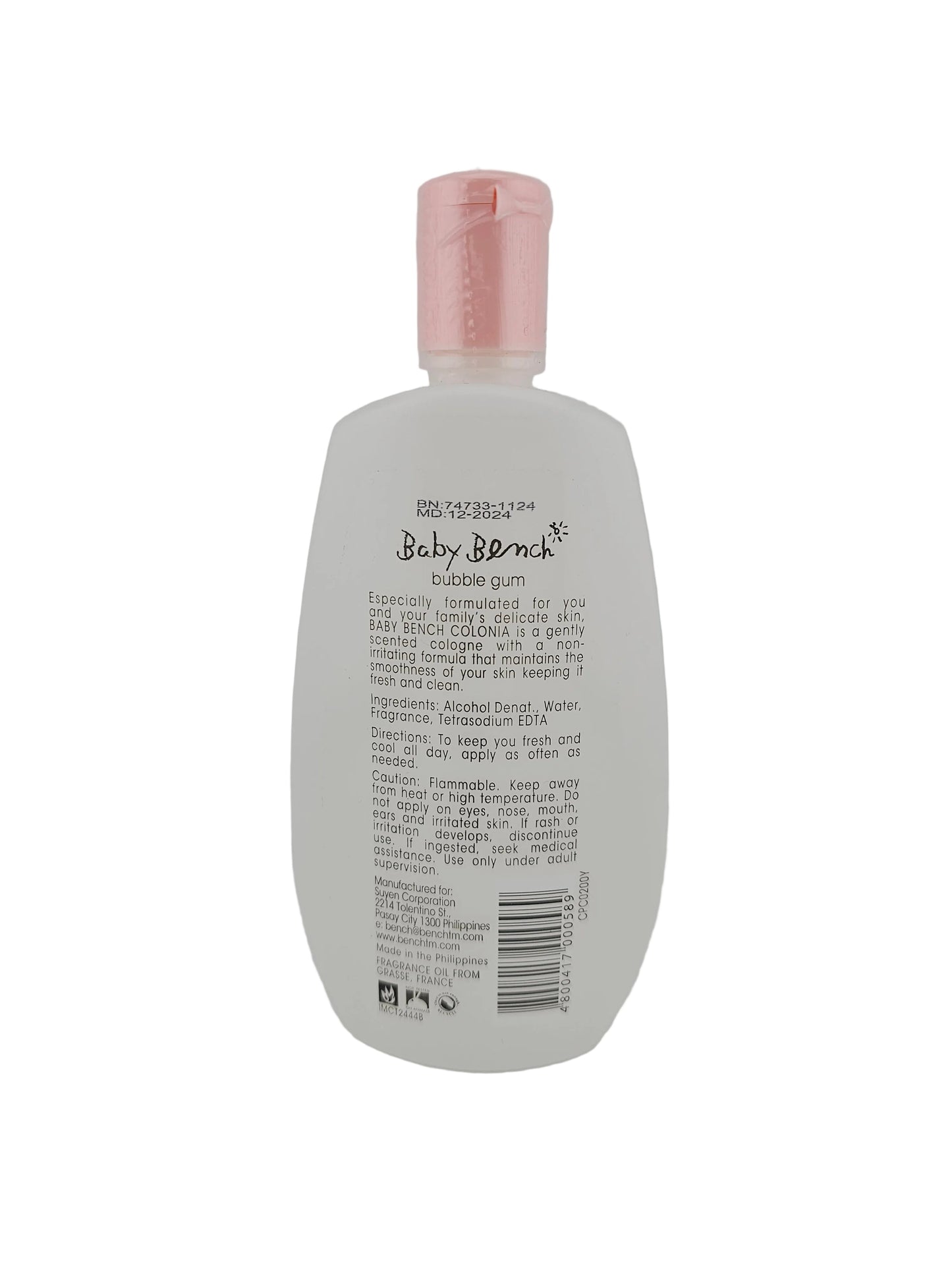 Baby Bench Cologne Bubble Gum