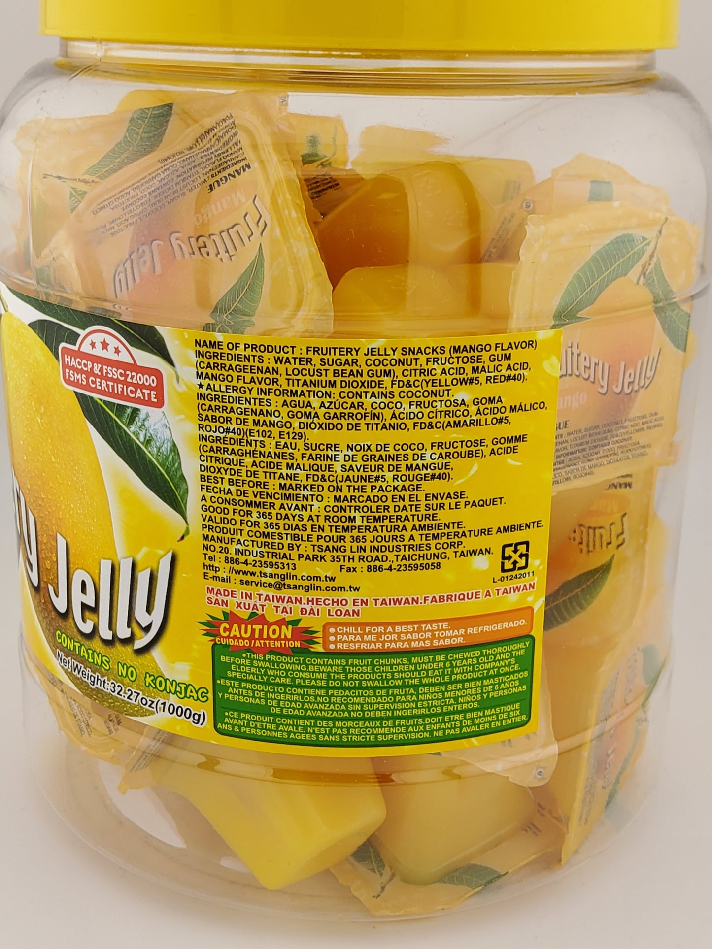 ABC Jelly Jar 35.27 oz MANGO