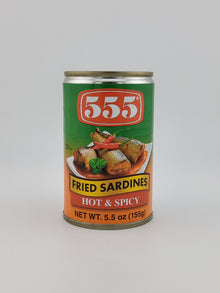 555 Fried Sardines Hot & Spicy 5.5 oz