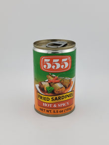555 Fried Sardines Hot & Spicy 5.5 oz