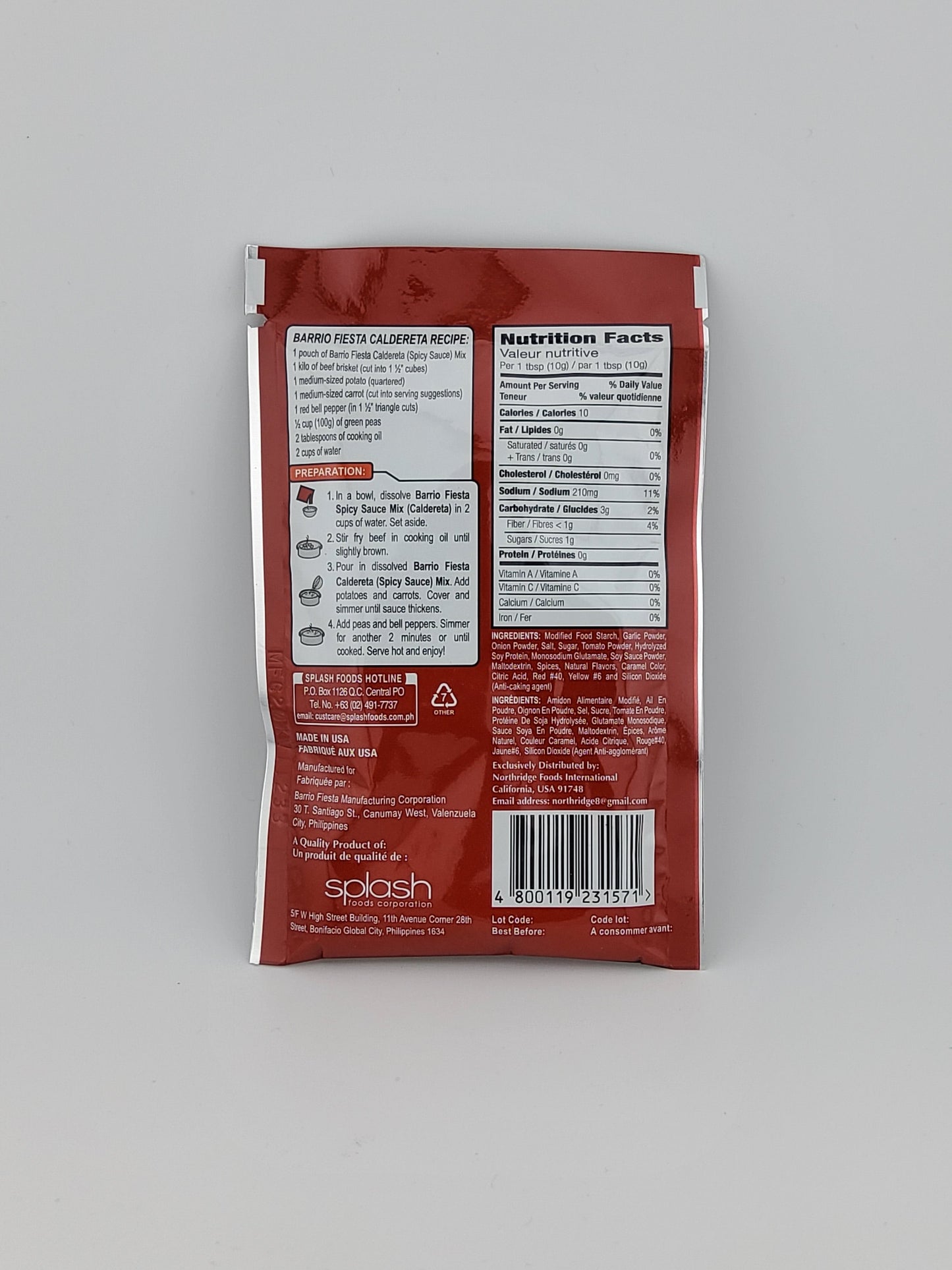 Barrio Fiesta Caldereta Mix 1.41 oz