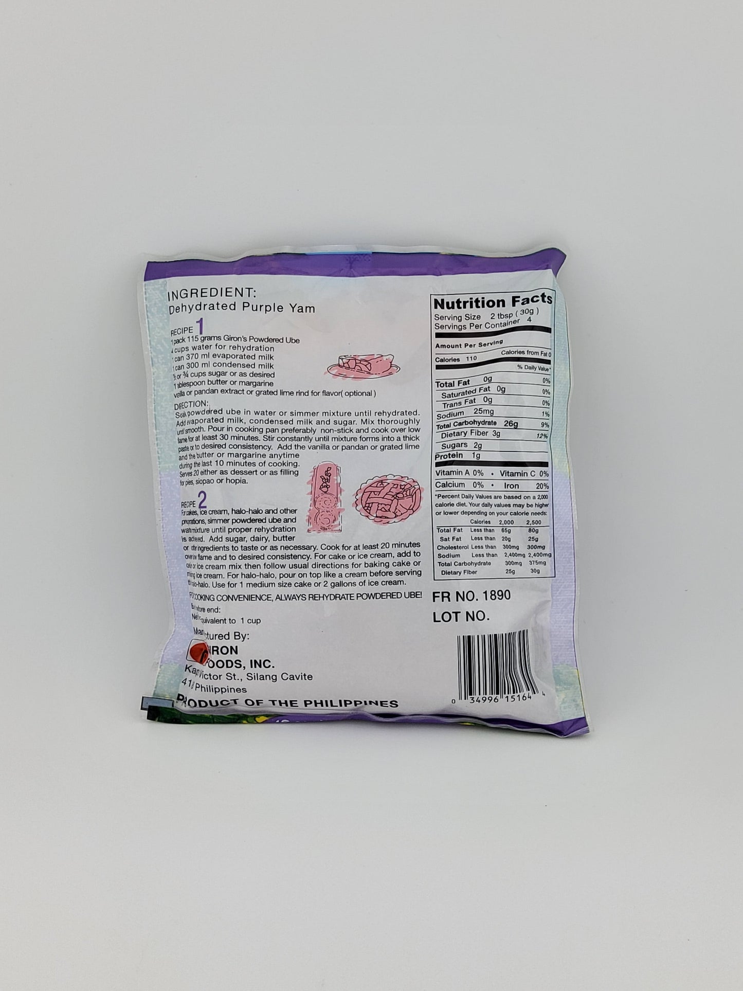 Giron Powdered Ube 115 g