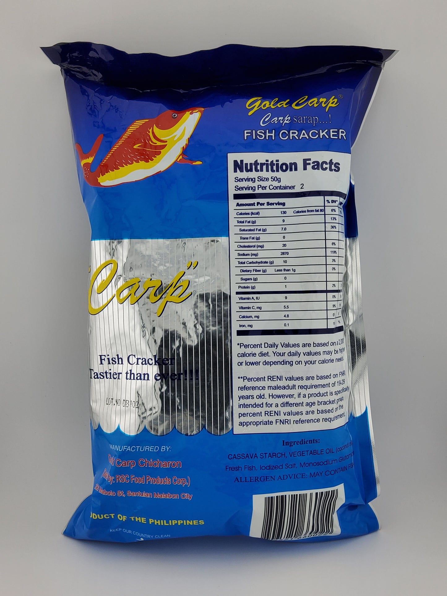 Gold Carp Fish Chicharon 3.5oz