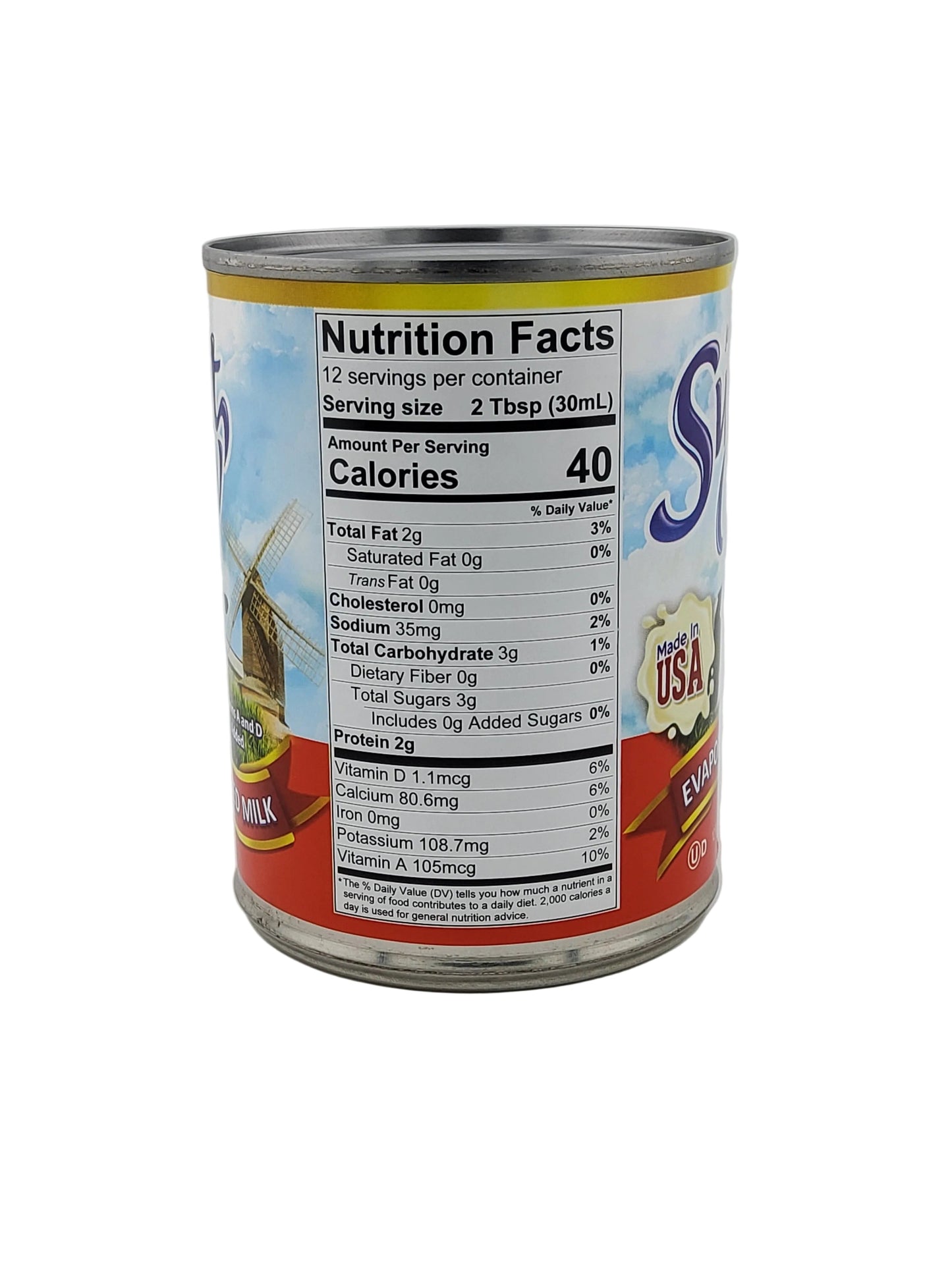 Jans Evaporated Milk 12 oz