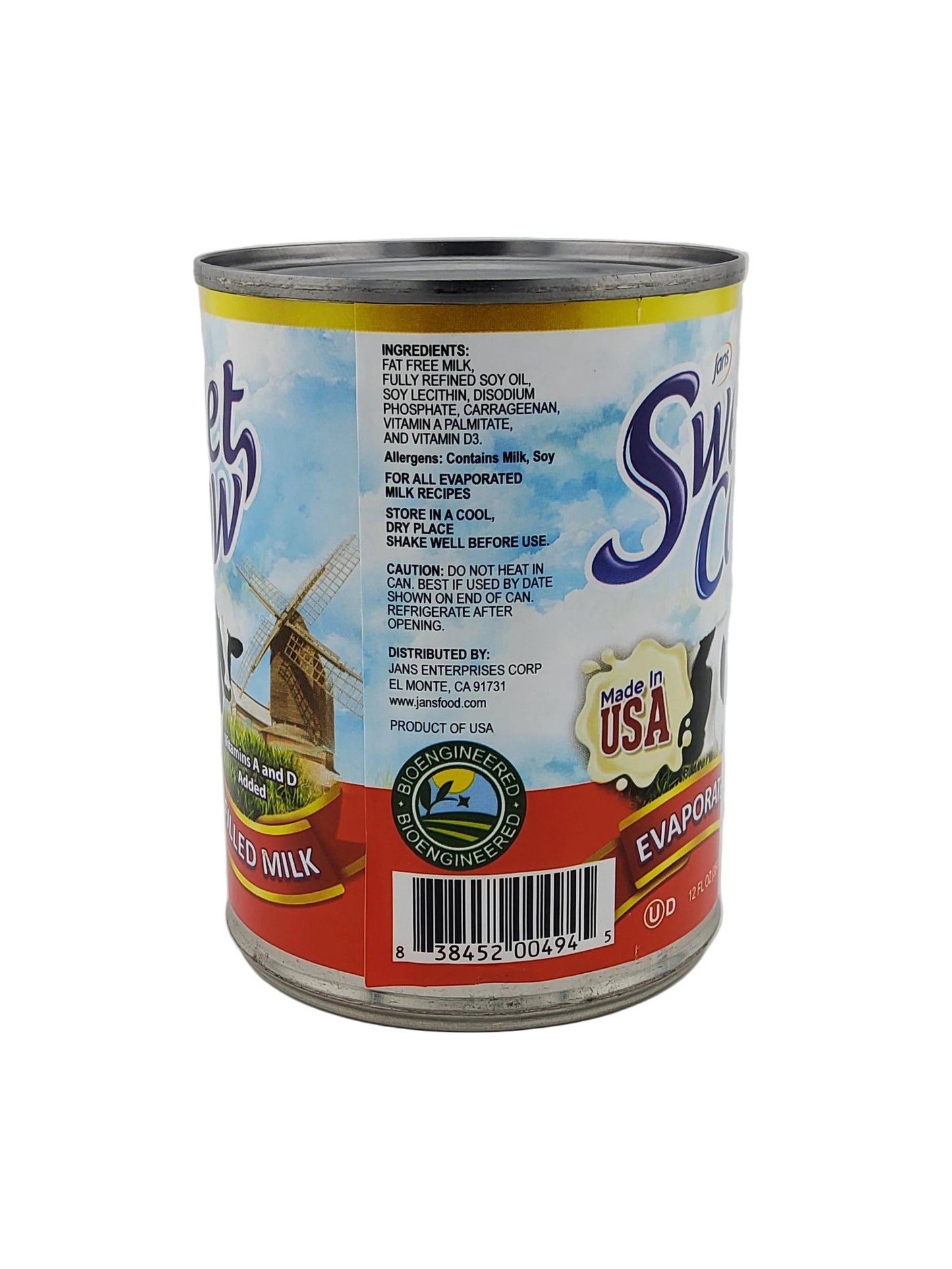 Jans Evaporated Milk 12 oz