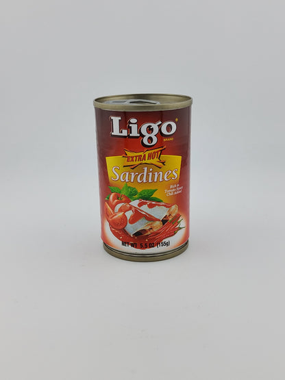 Ligo Sardines Extra Hot 5.5 oz