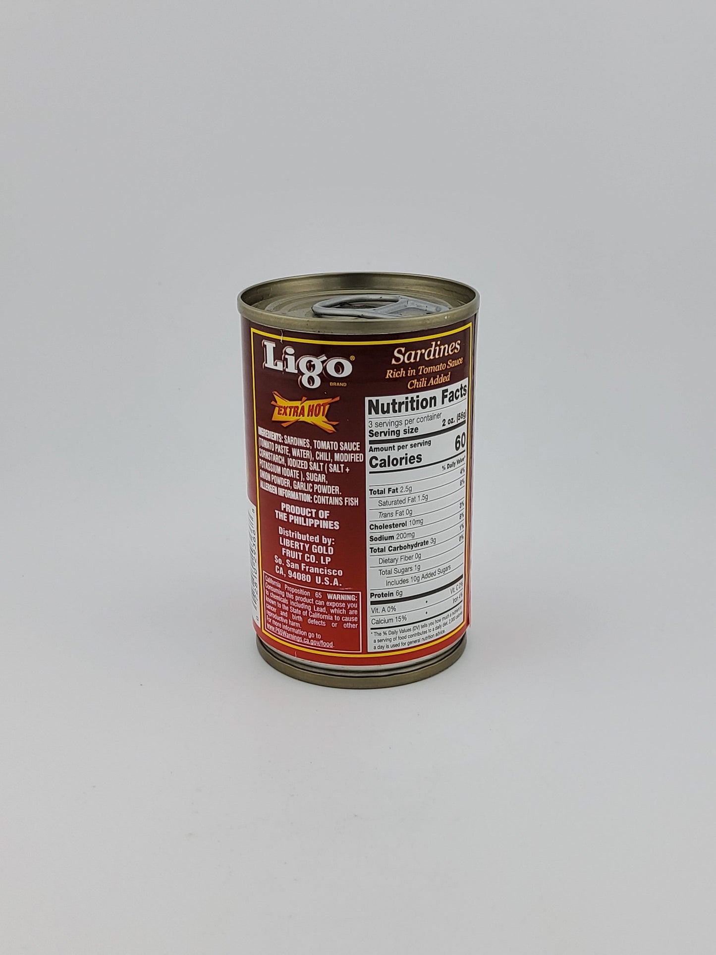 Ligo Sardines Extra Hot 5.5 oz