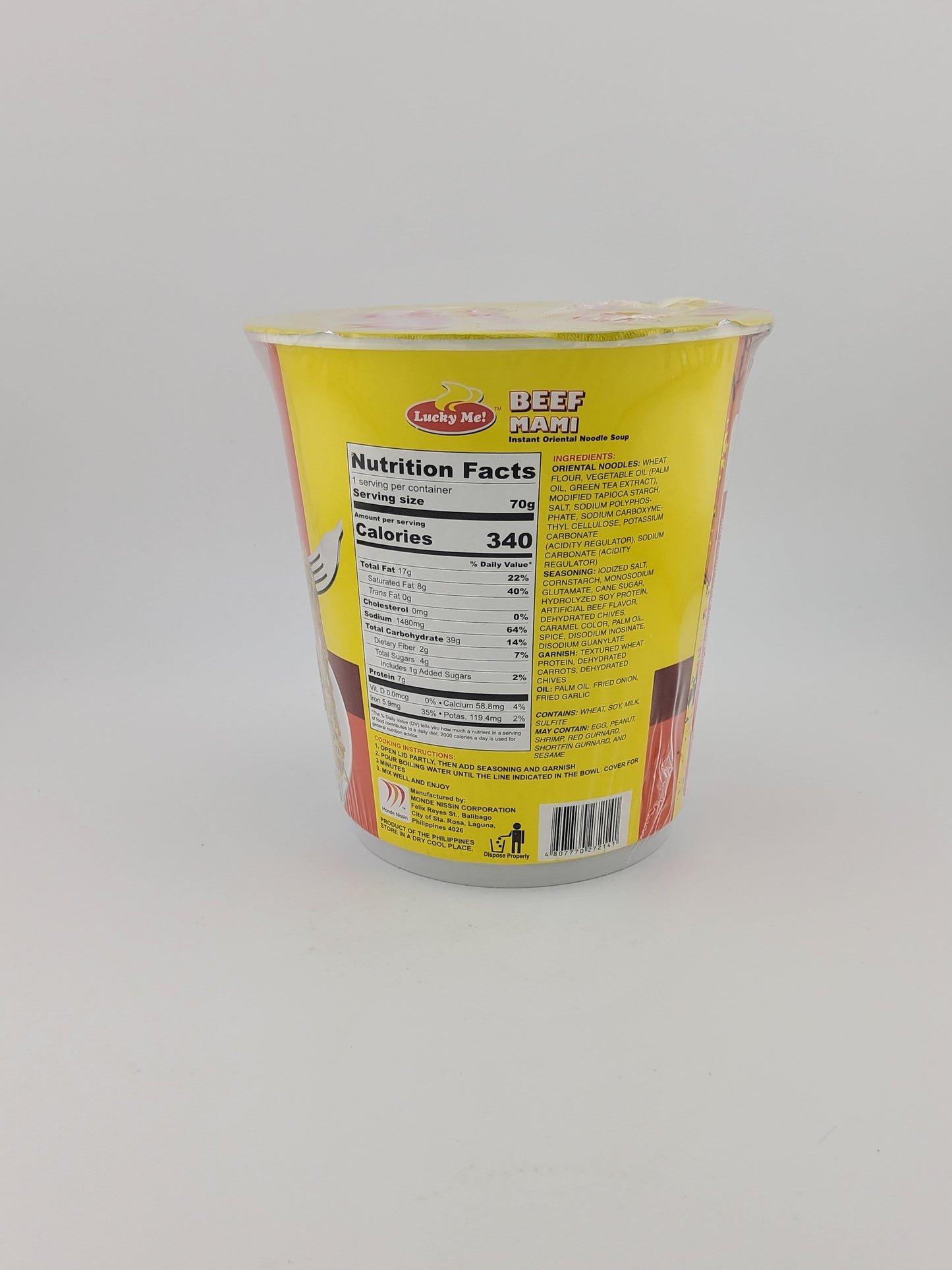 Lucky Me Supreme Bowl - Beef Mami 2.47 oz