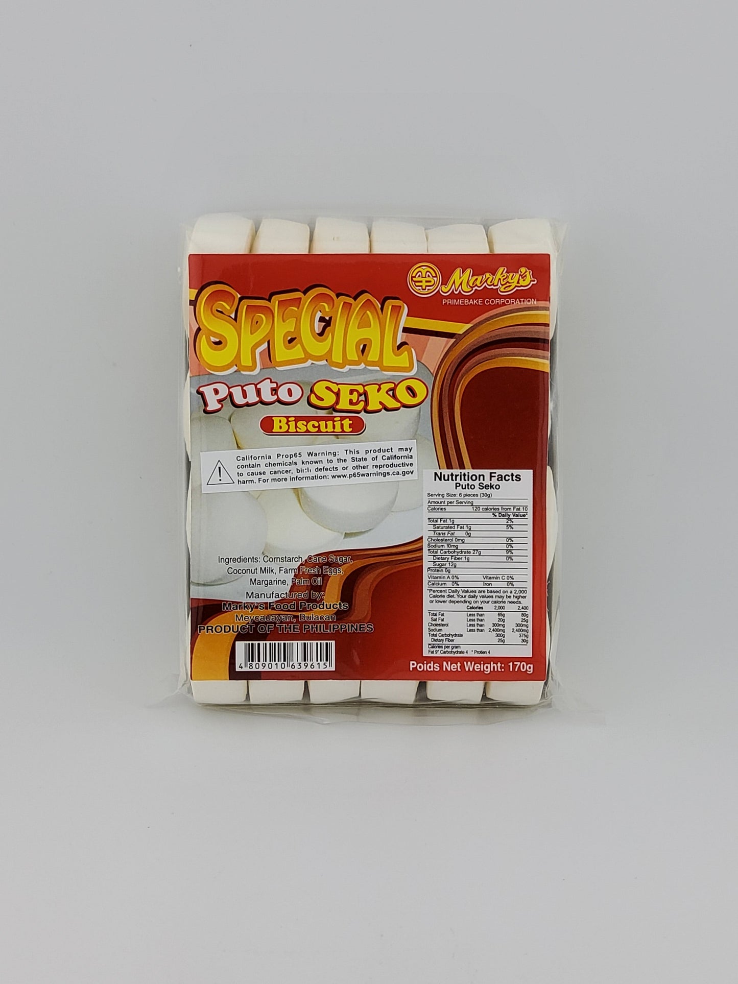 Marky's Puto Seko Plain 170g
