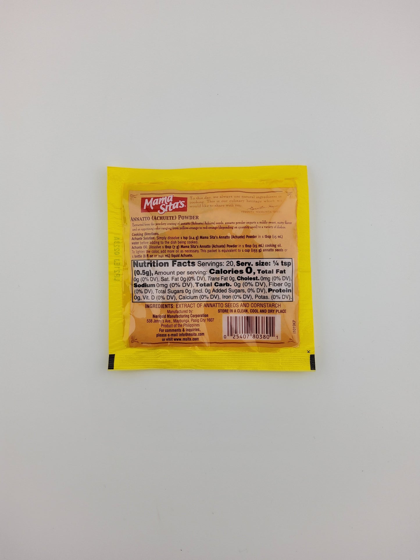 Mama's Sita's Achuete Powder 0.33 oz