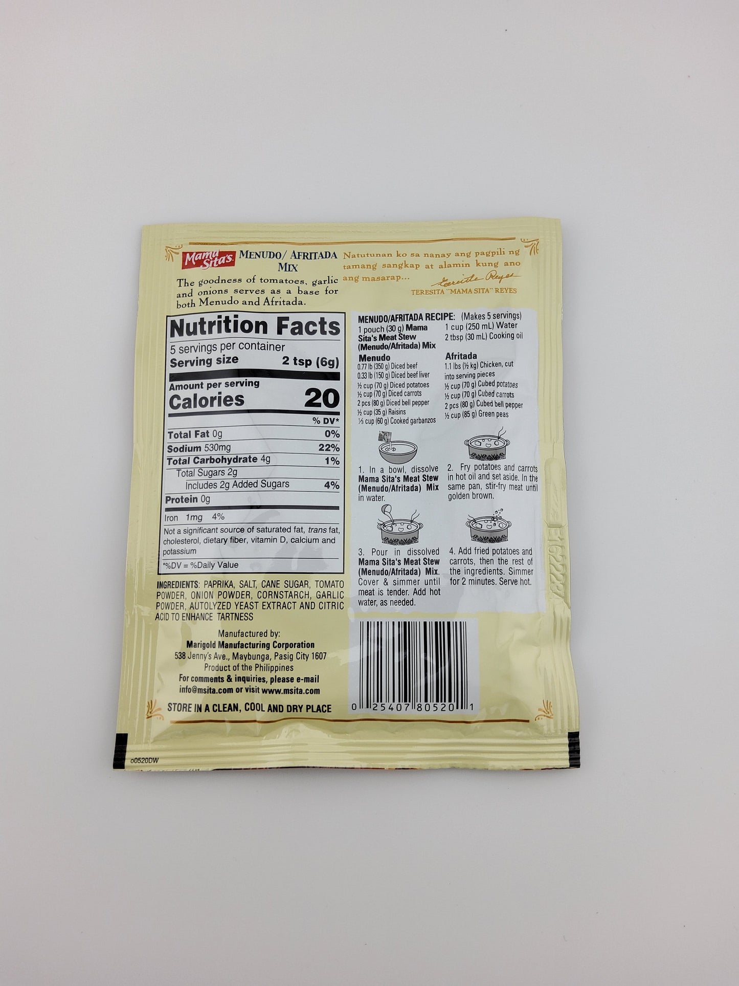 Mama Sita's Menudo/Afritada Mix 1.06 oz