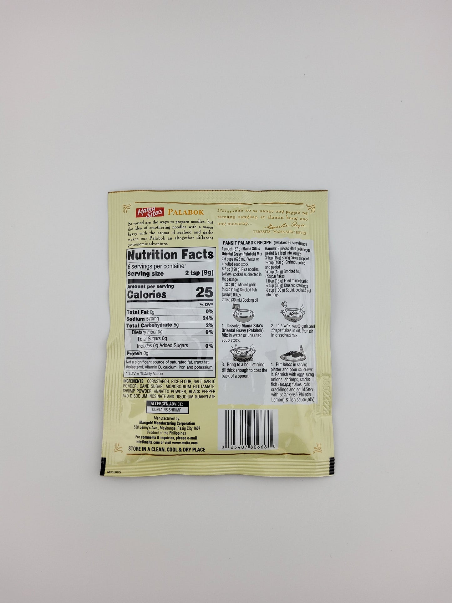 Mama Sita's Palabok Mix 2 oz