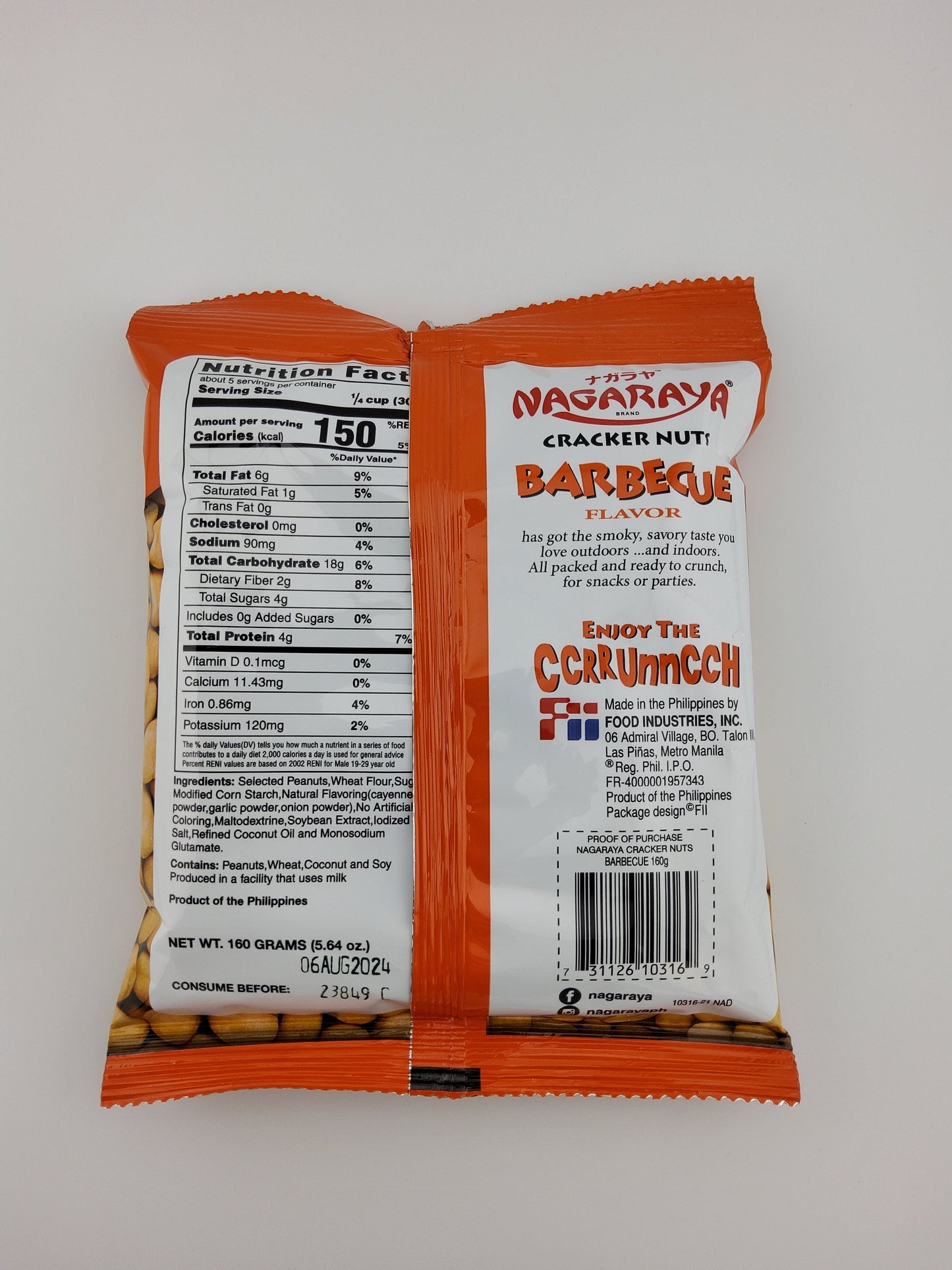 Nagaraya Nuts BBQ 5.64 oz