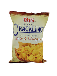 Oishi Ribbed Cracklings Salt & Vinegar 90 g | 3.17 oz