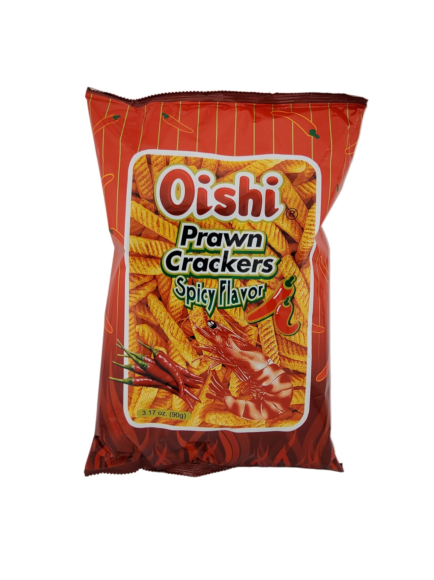 Oishi Prawn Crackers Spicy 3.5 oz