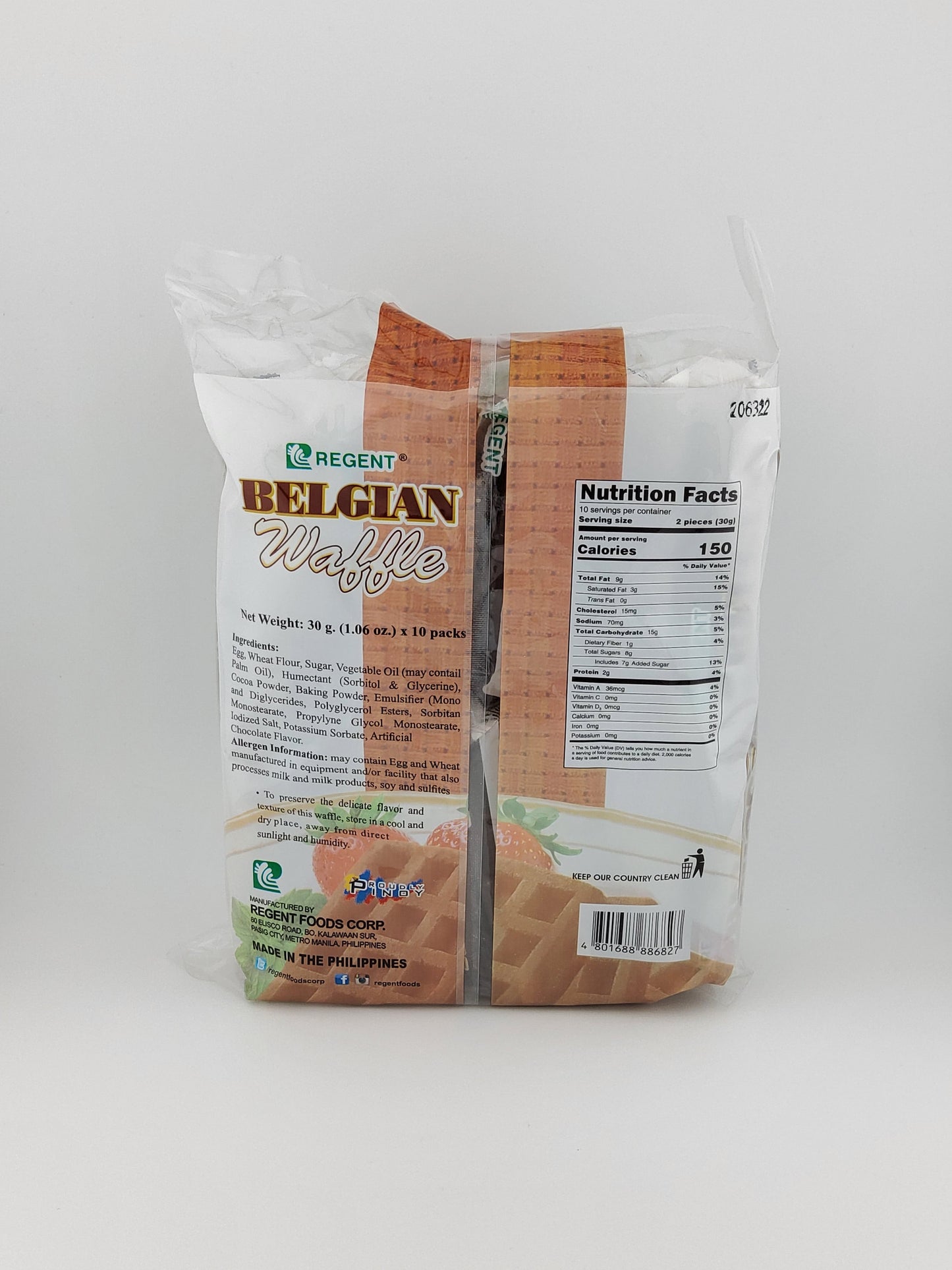 Regent Belgian Waffle Choc 300