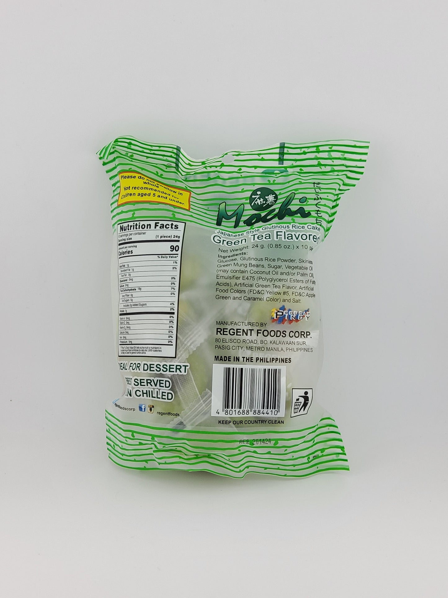 Regent Mochi Green Tea 10 pc