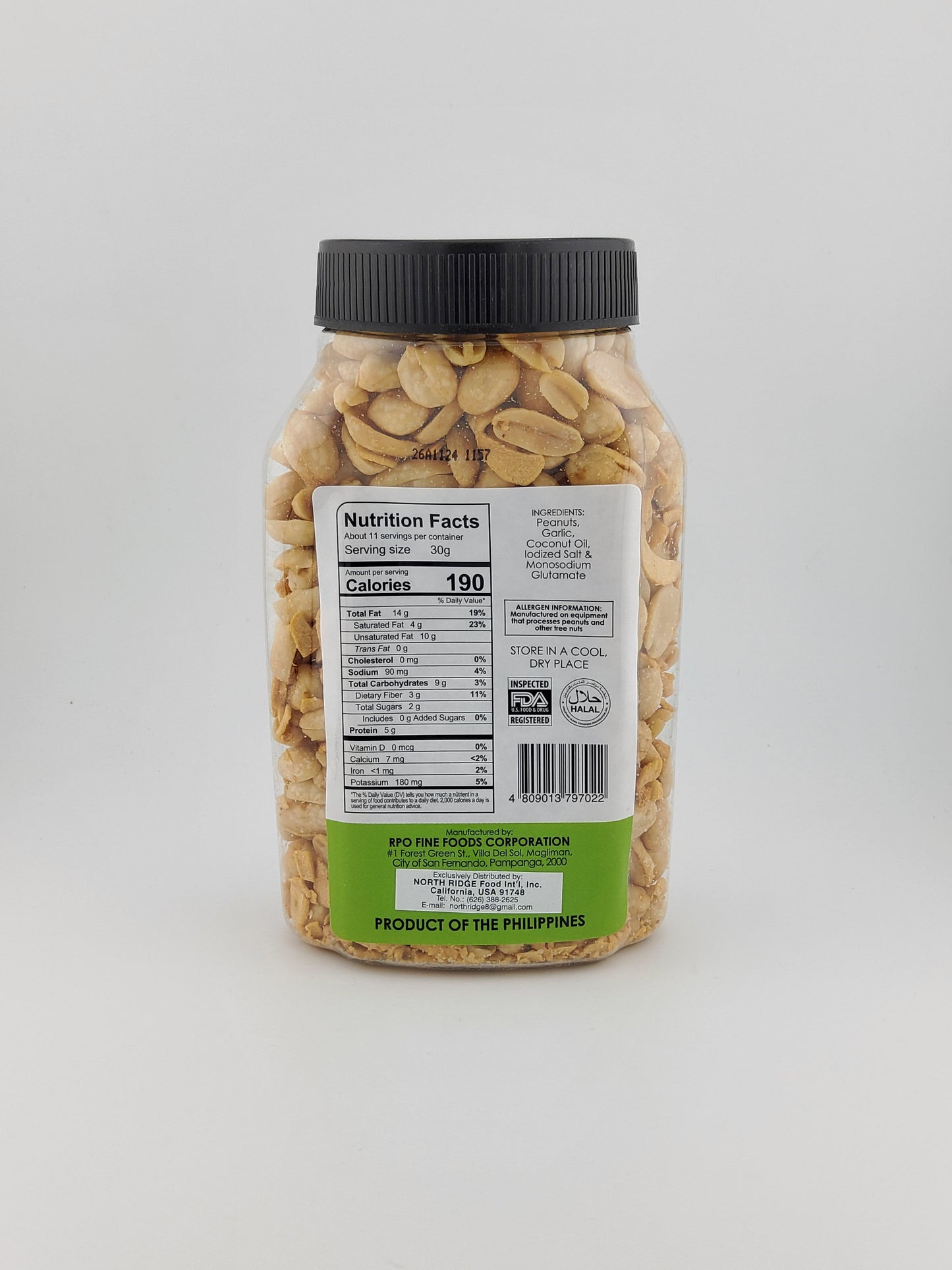 Wow Mani w/ Garlic 325g Jar