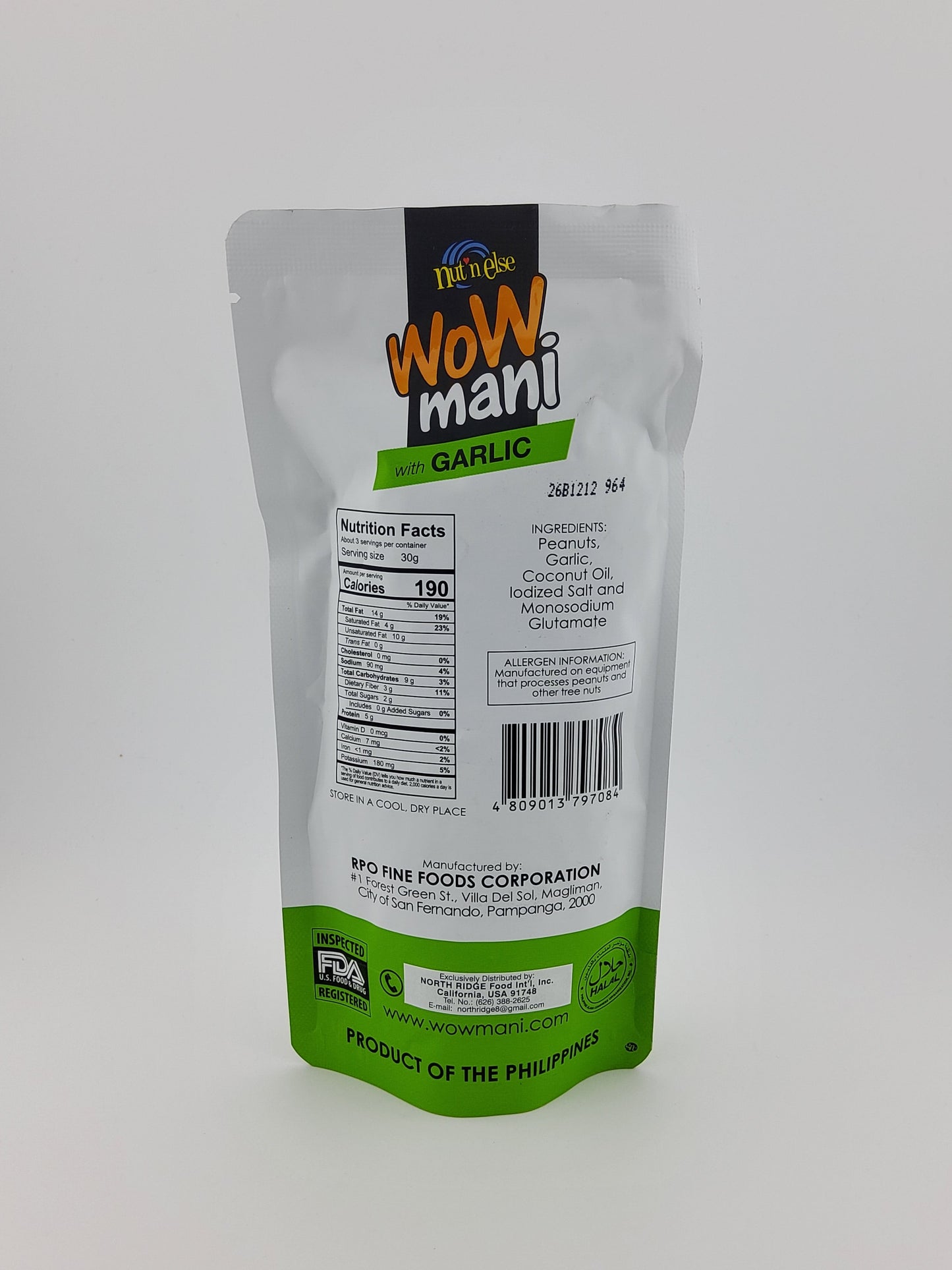 Nut'n Else Wow mani with Garlic 100 g | 3.53 oz