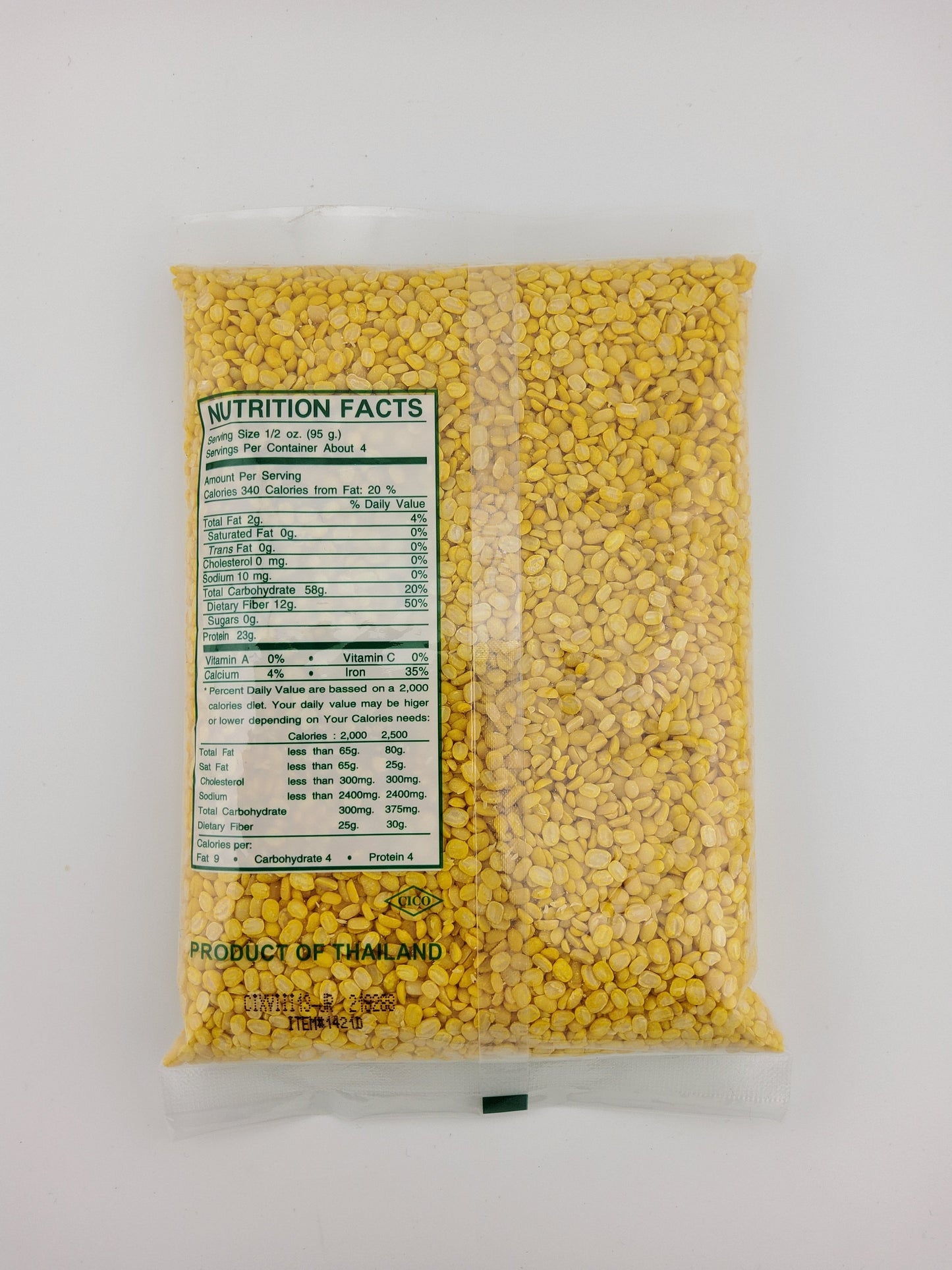 Tropics Split Yellow Mung Bean 397 g