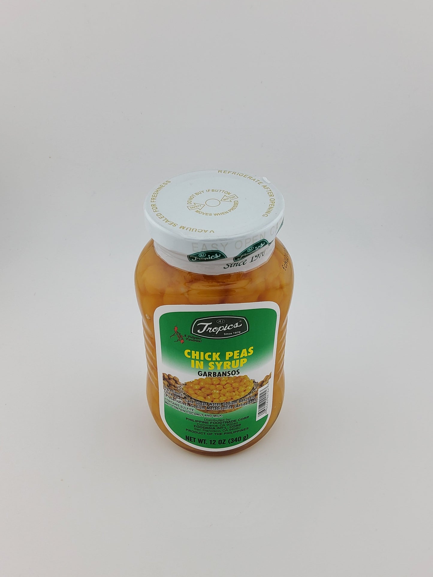 Tropics Sweet Chick Peas 340 g