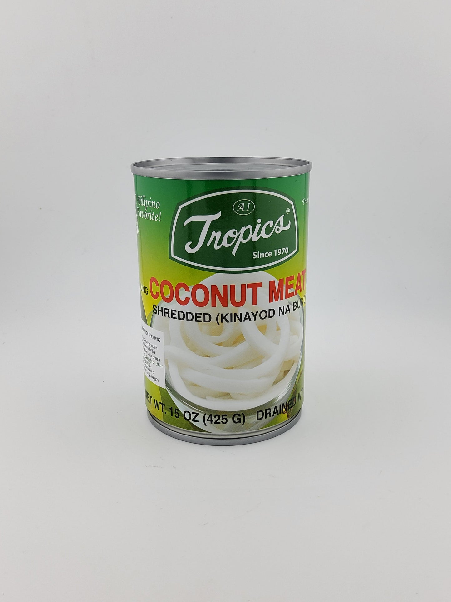 Tropics Shredded Young Coconut Meat Strip 425 g