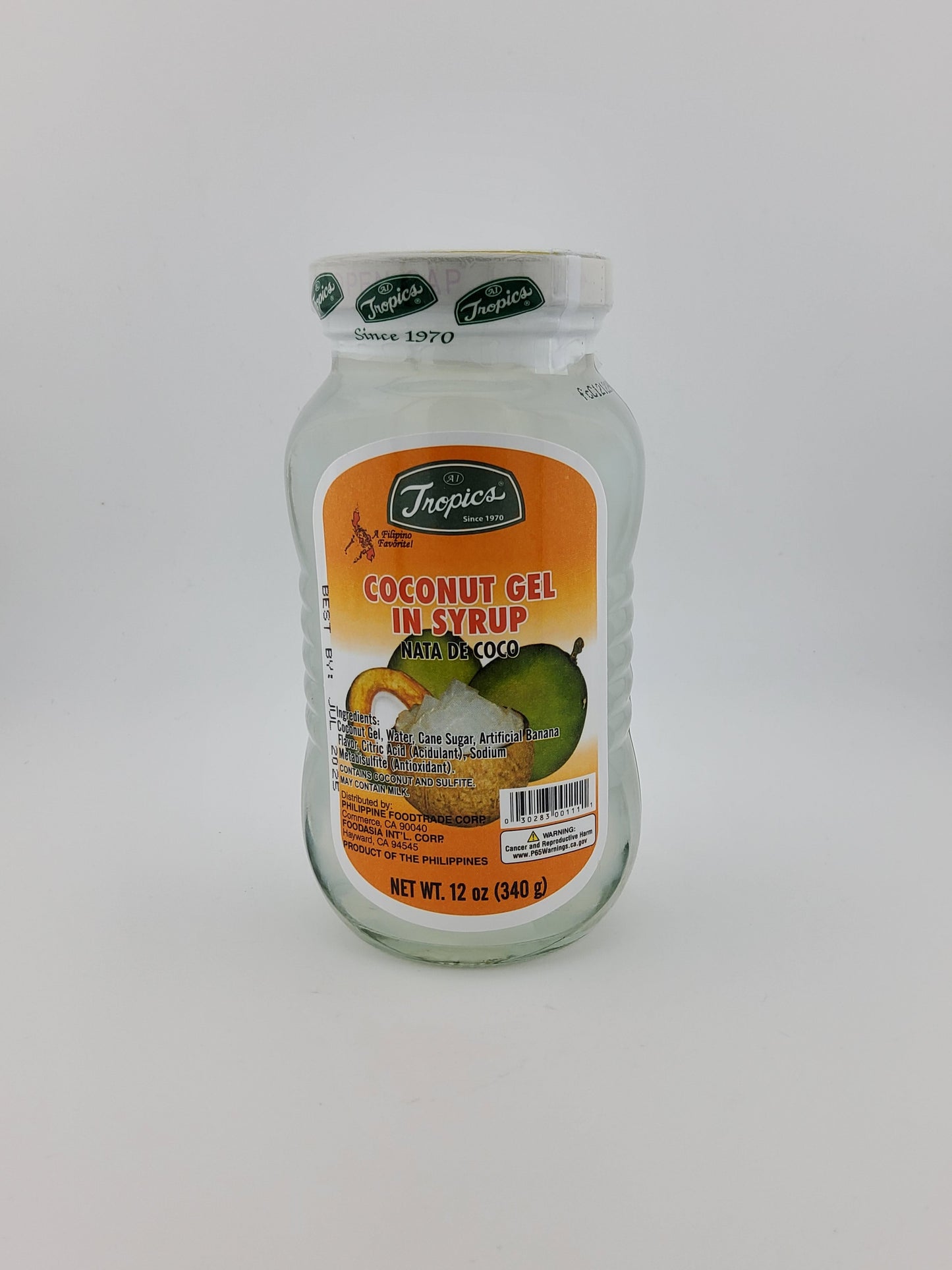 Tropics Coconut Gel White 340 g