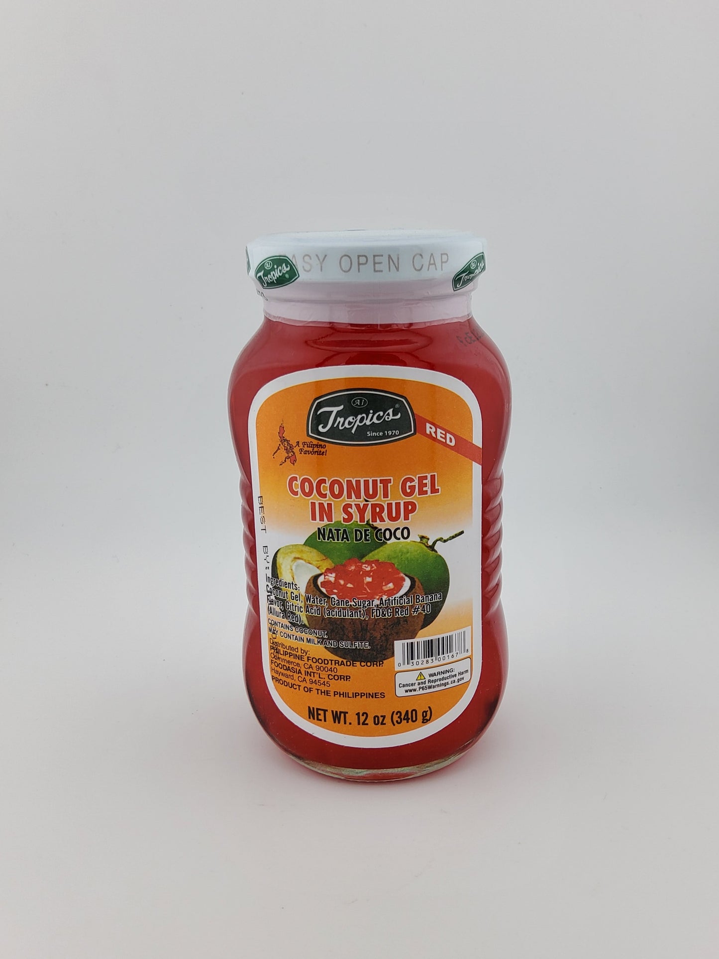 Tropics Coconut Gel Red 340 g