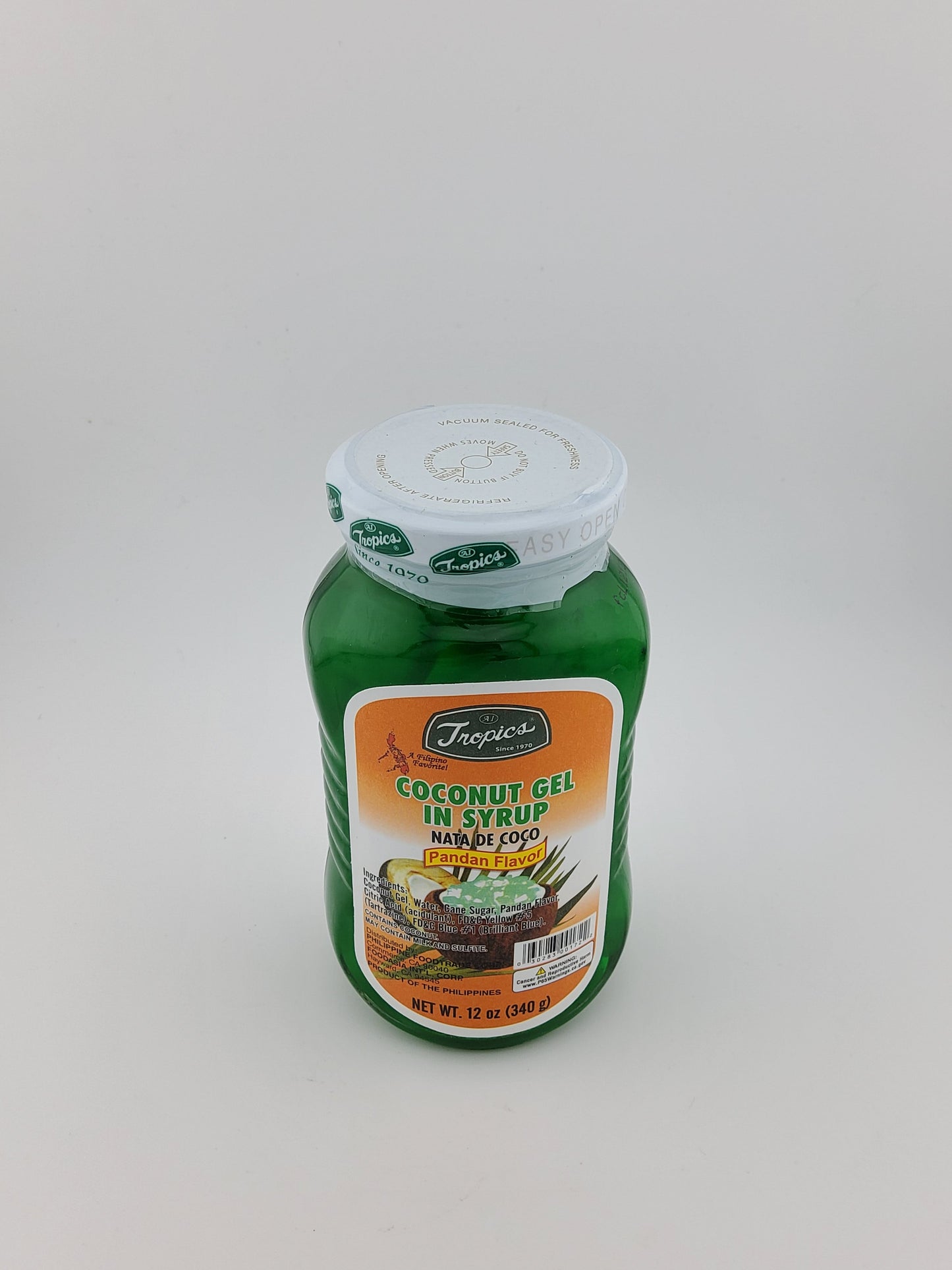 Tropics Coconut Gel Pandan 12 oz