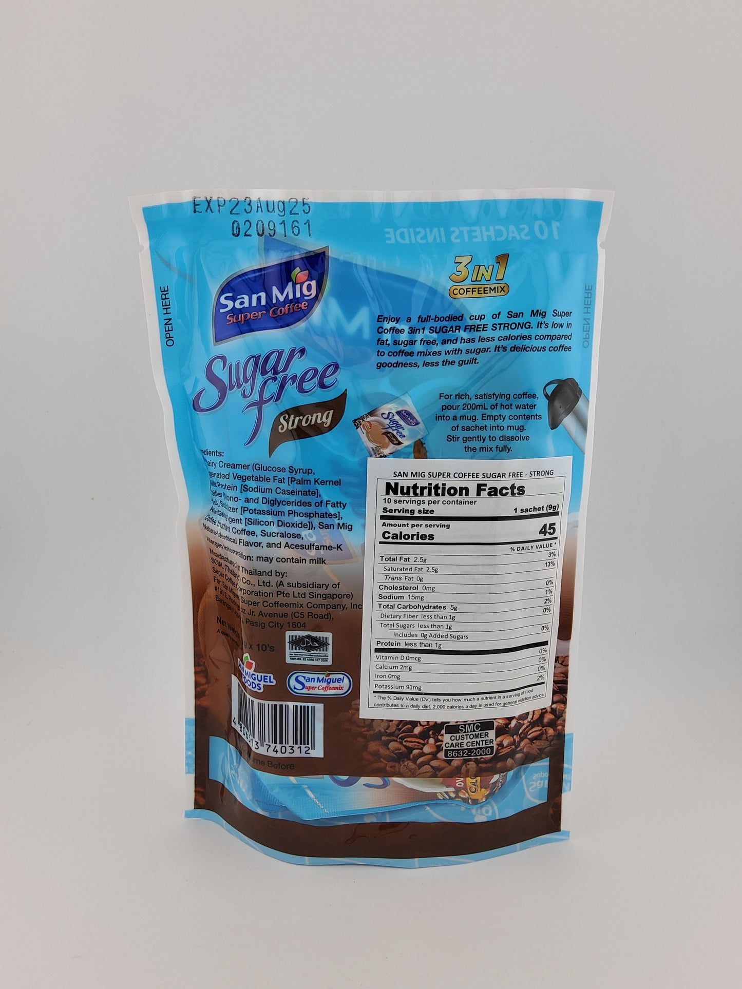 SM Coffee Strong Sugar Free 90