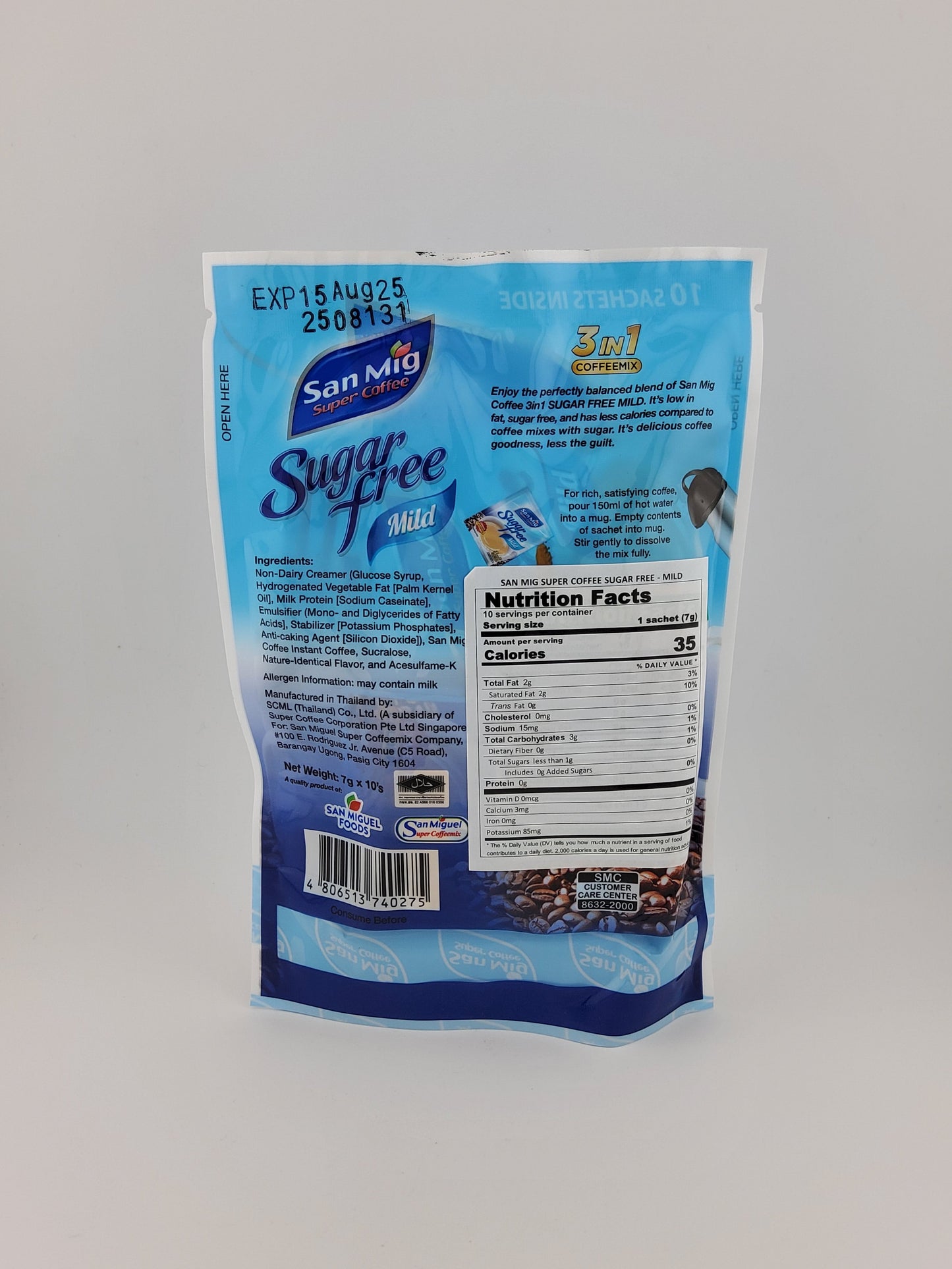 SM Coffee Mild SF Pouch 70g